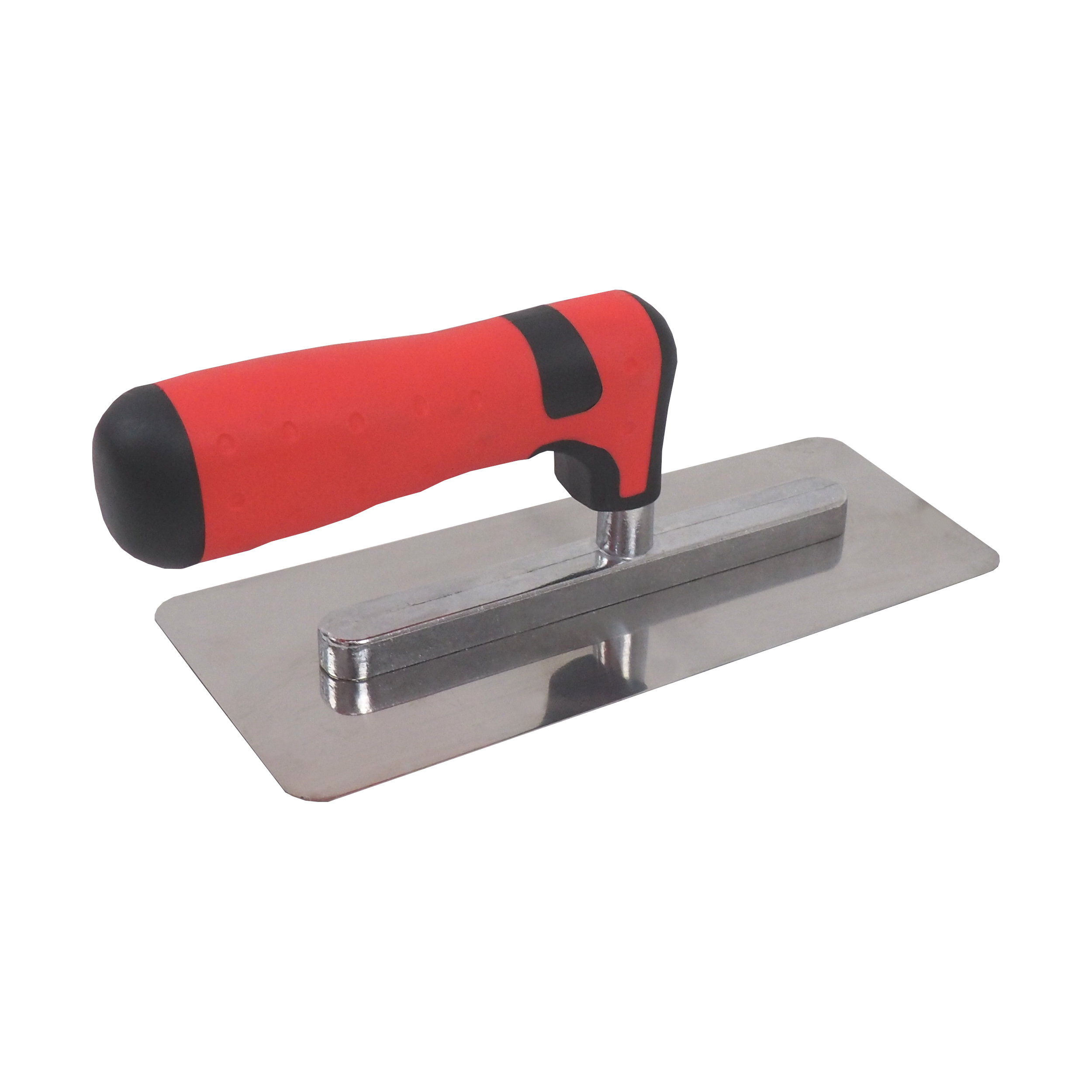 TOPTRADE benátské hladítko nerezové 200 × 90/80 mm, pogumovaná rukojeť