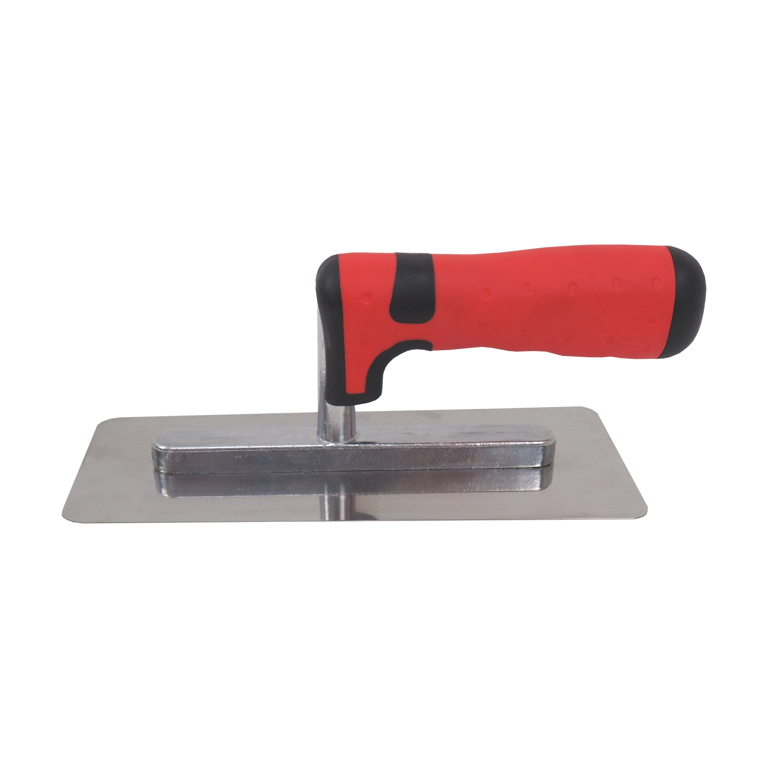 TOPTRADE benátské hladítko nerezové 200 × 90/80 mm, pogumovaná rukojeť