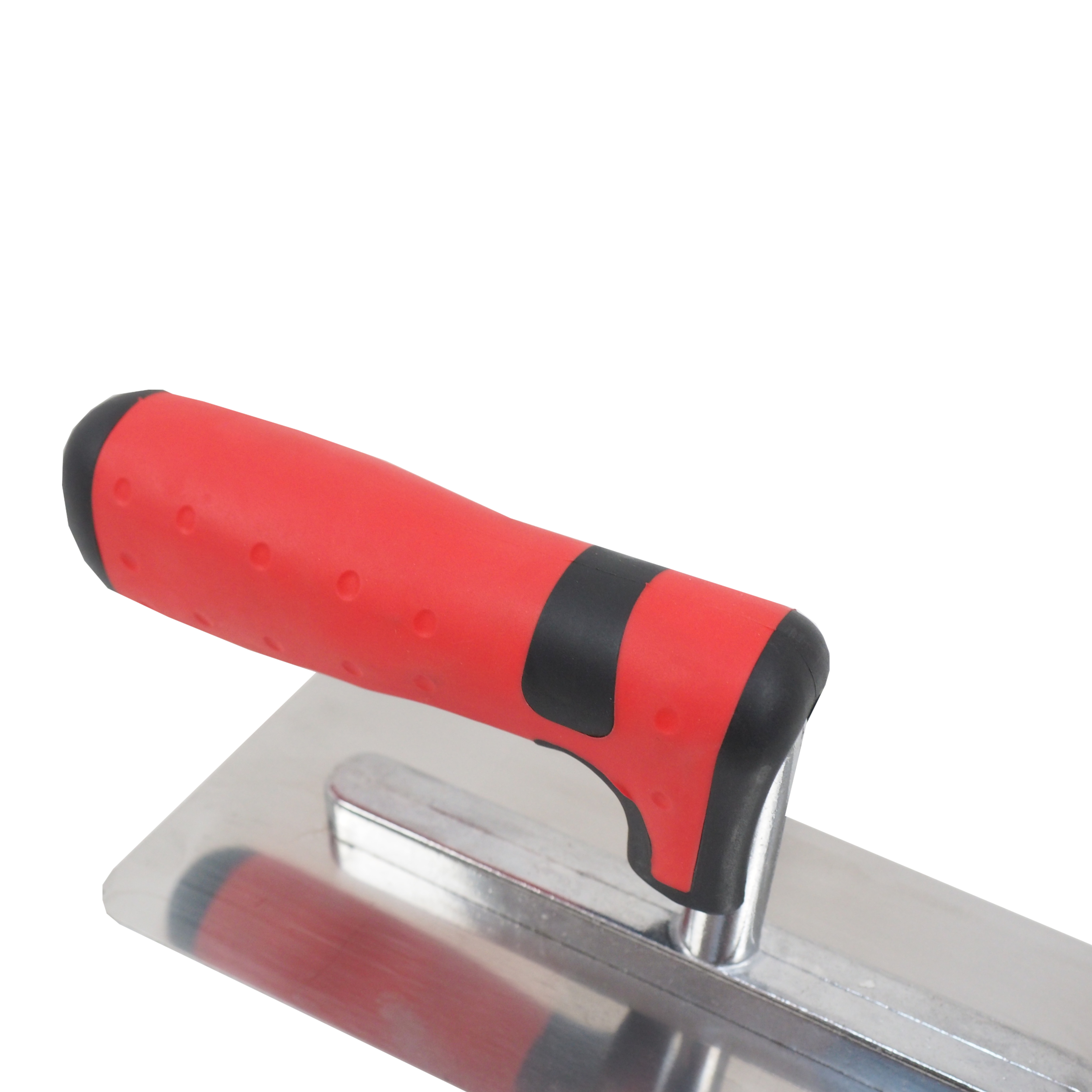 TOPTRADE benátské hladítko nerezové 200 × 90/80 mm, pogumovaná rukojeť