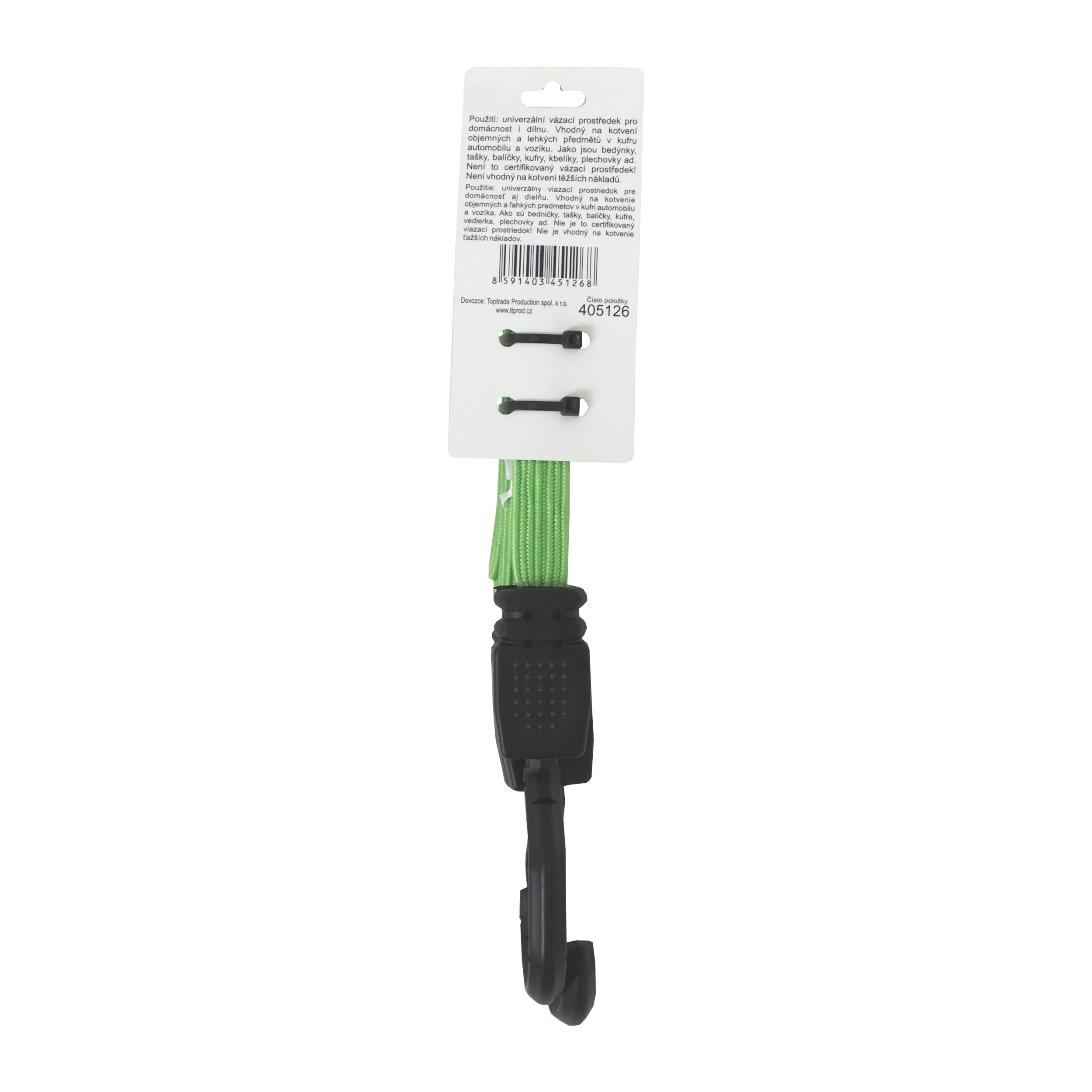 TOPTRADE expander lano Ø 18 mm, 80–180 cm, 20 kg