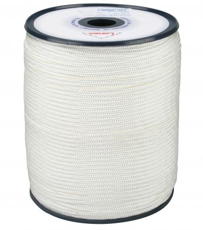 Lanex polyamidové pletené lano s jádrem 10 mm × 100 m – bílé