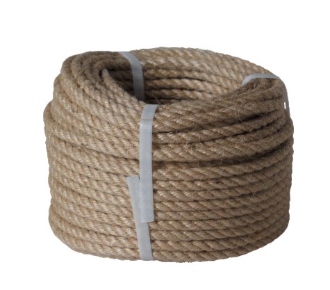 Lanex J-PP jutové stáčené lano 8 mm × 20 m (bez jádra)