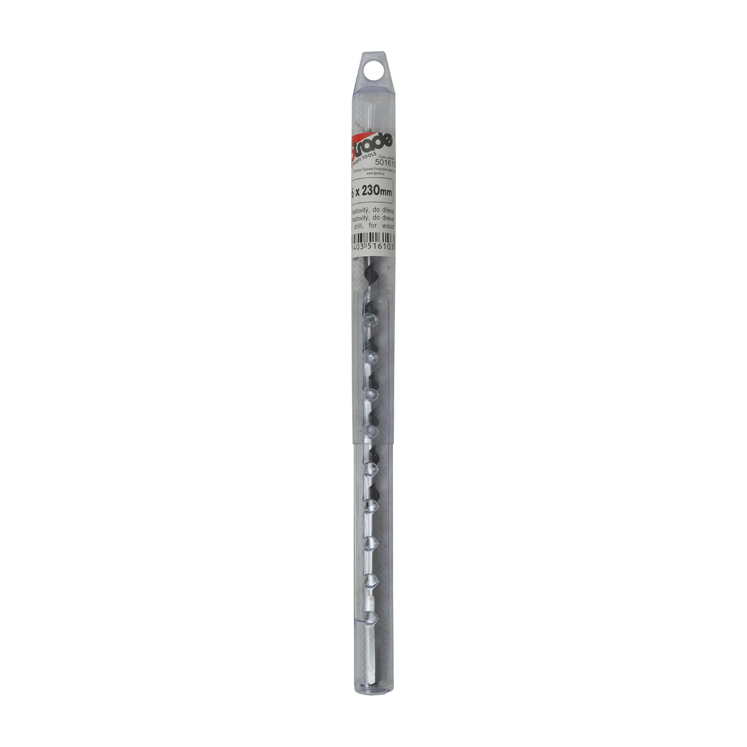 TOPTRADE hadovitý vrták do dřeva Ø 6 × 230 mm