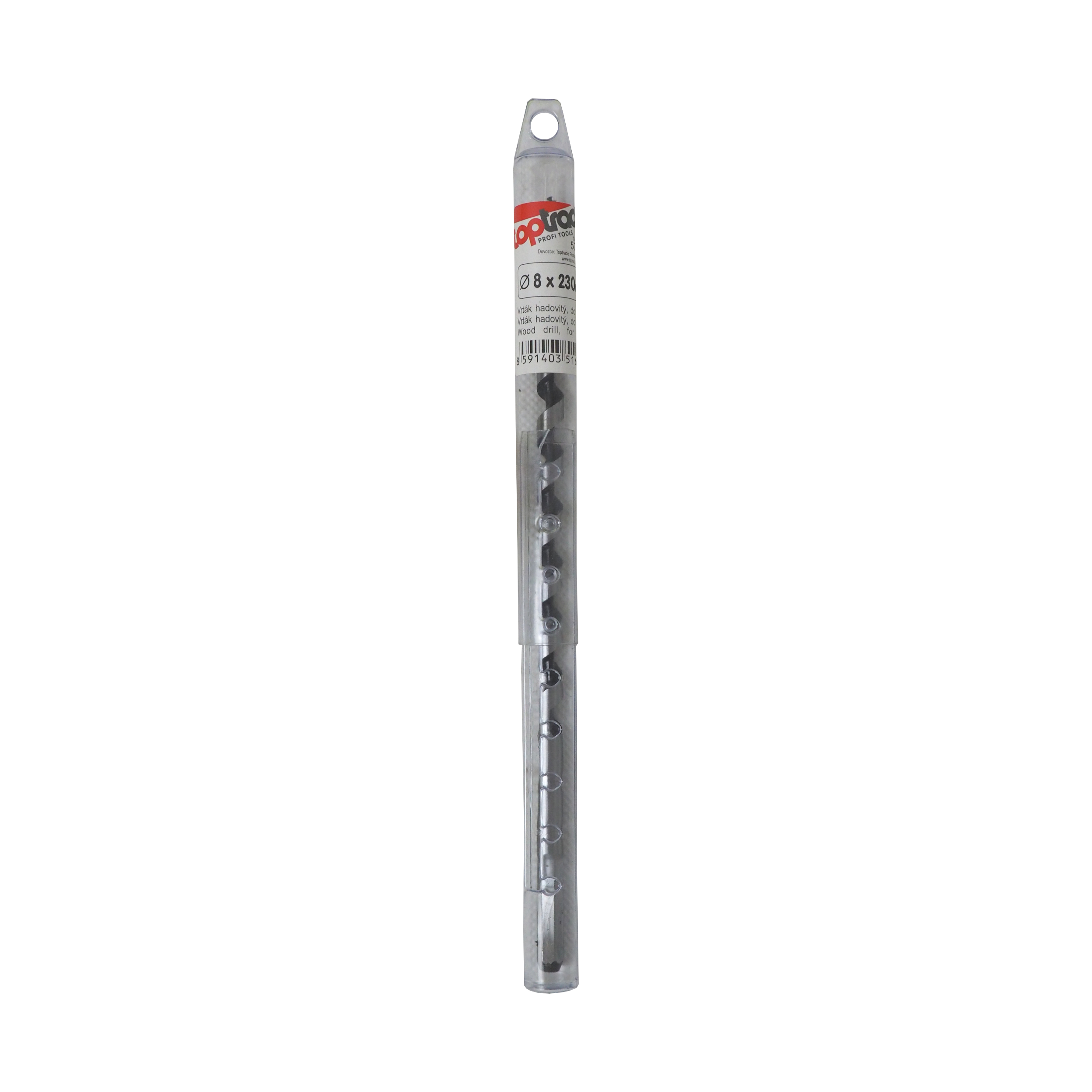 TOPTRADE vrták hadovitý do dřeva Ø 8 × 230 mm