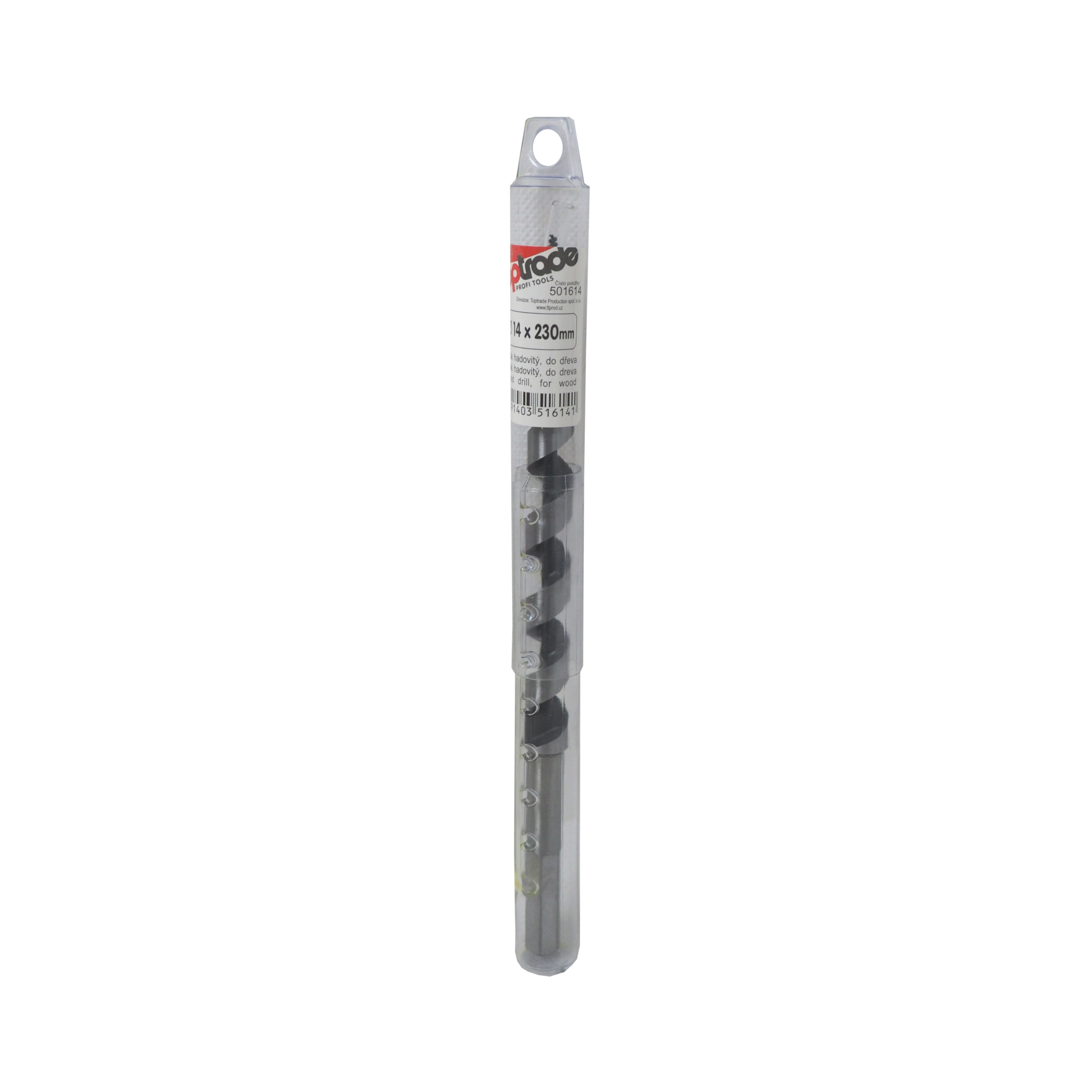 TOPTRADE vrták hadovitý do dřeva Ø 14 × 230 mm