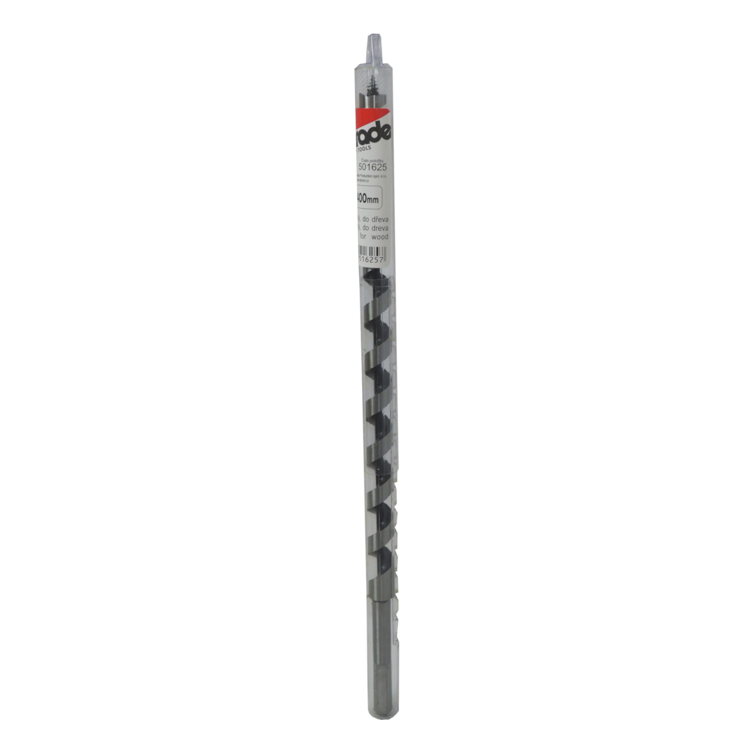 TOPTRADE vrták hadovitý do dřeva Ø 16 × 400 mm, šestihranná stopka