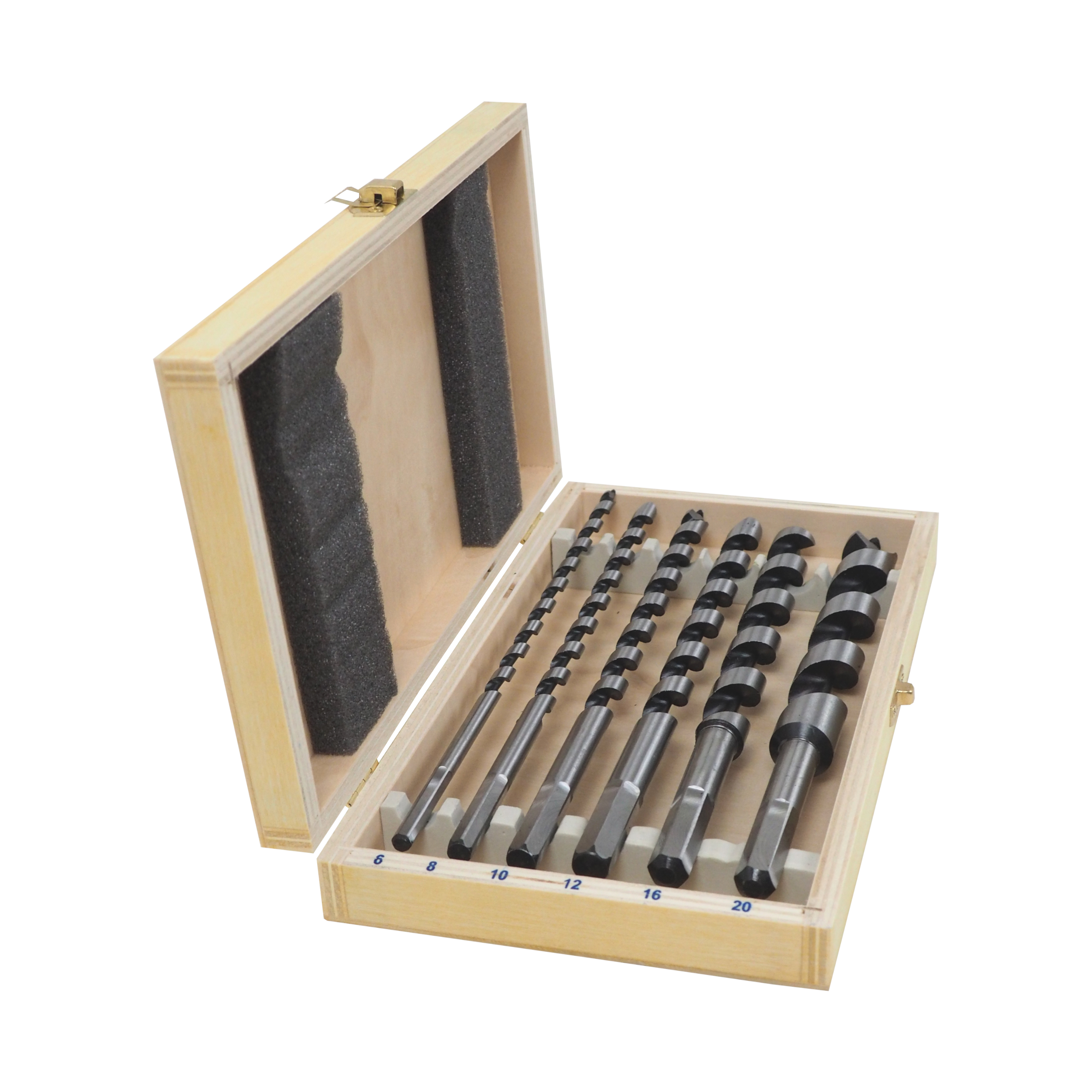 TOPTRADE hadovitý vrták do dřeva – sada 6 ks, 230 mm