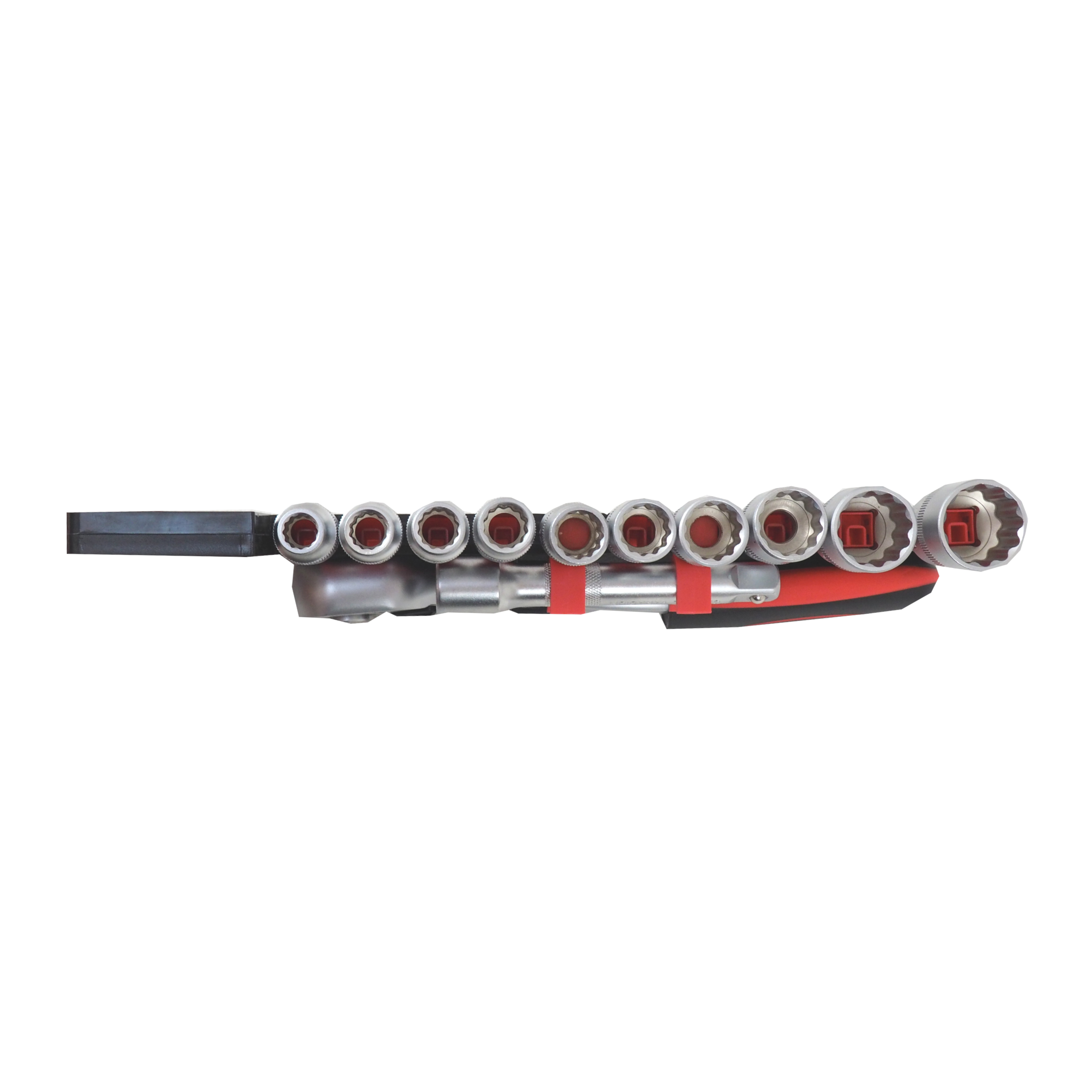 TOPTRADE gola sada 12 ks s ráčnou 1/2''