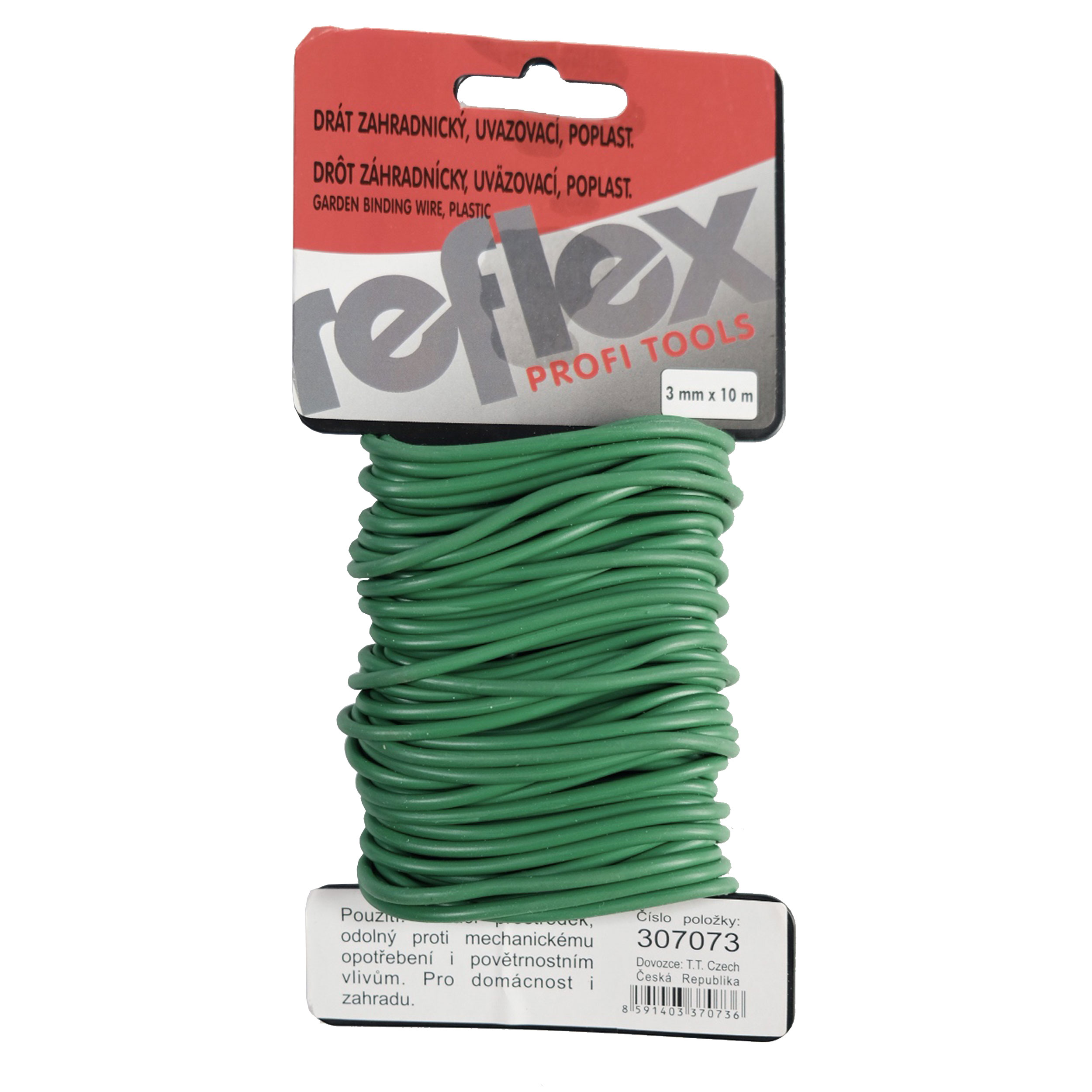 REFLEX poplastovaný zahradnický vázací drát 3 mm × 10 m