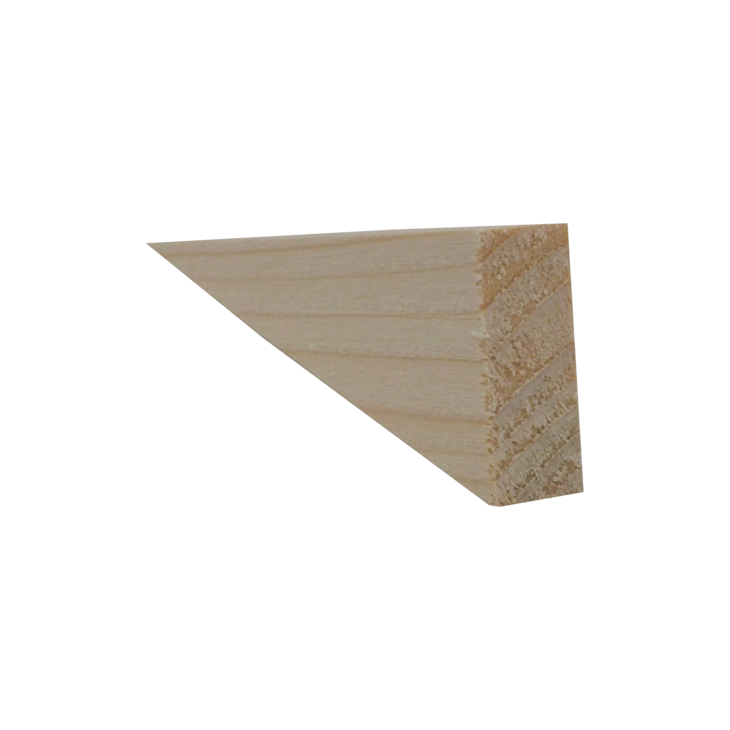 TOPTRADE klínky dřevěné, montážní – balení 15 ks (150 × 20 × 50 mm, 1 mm)