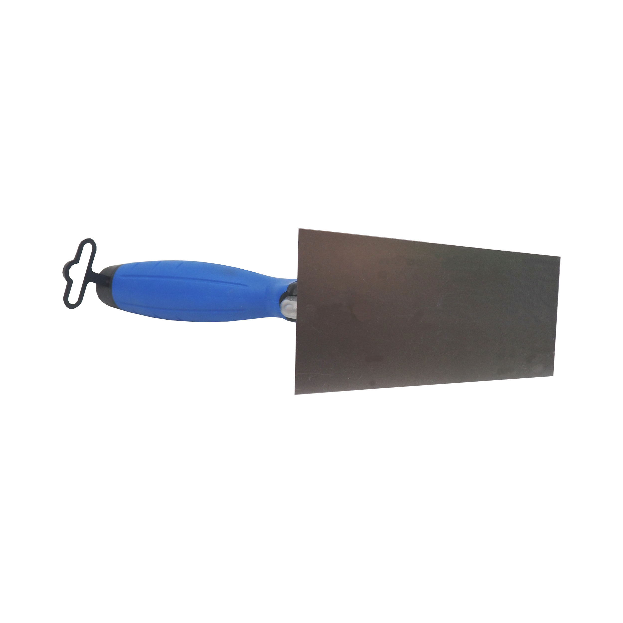 TOPTRADE zednická lžíce 120 × 80 mm, nerez, pogumovaná rukojeť