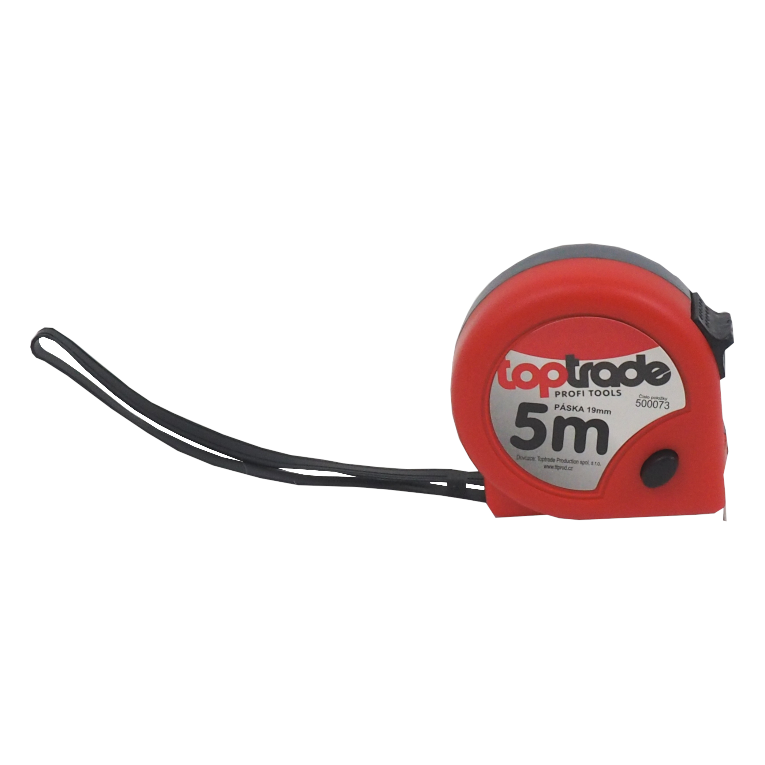 TOPTRADE metr svinovací 5 m × 19 mm, dvoubrzdový