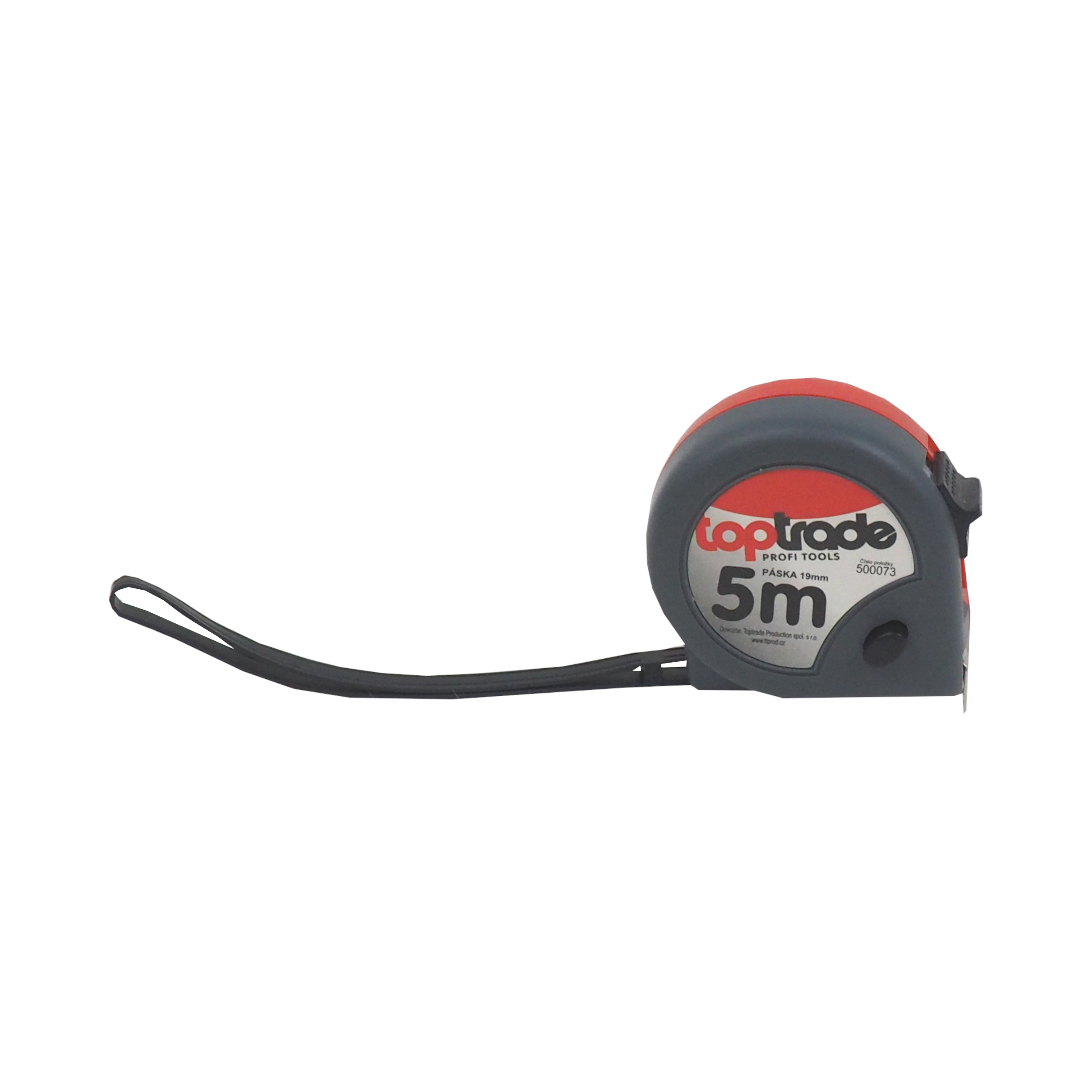 TOPTRADE metr svinovací 5 m × 19 mm, dvoubrzdový