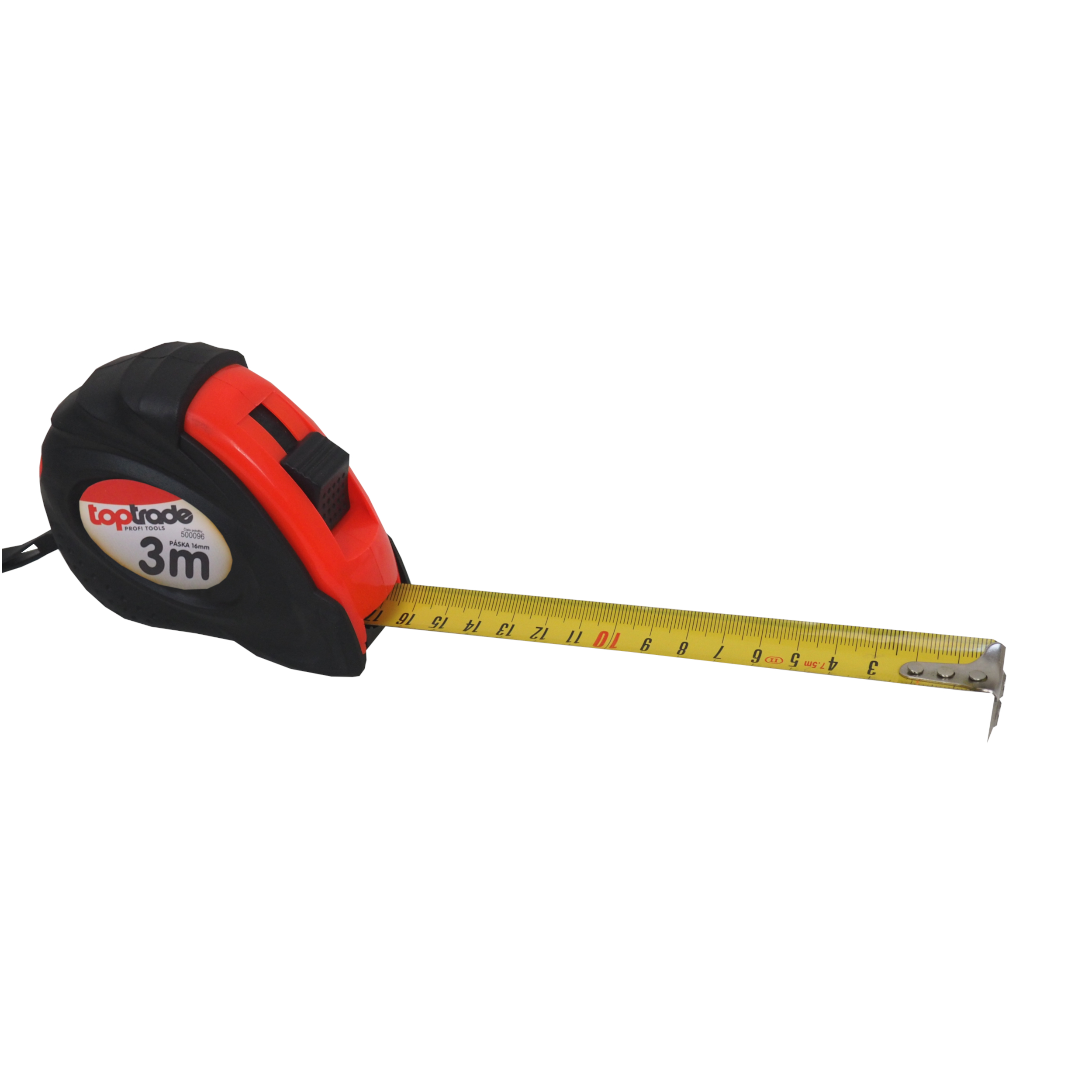 TOPTRADE svinovací metr s magnetem 3 m × 16 mm