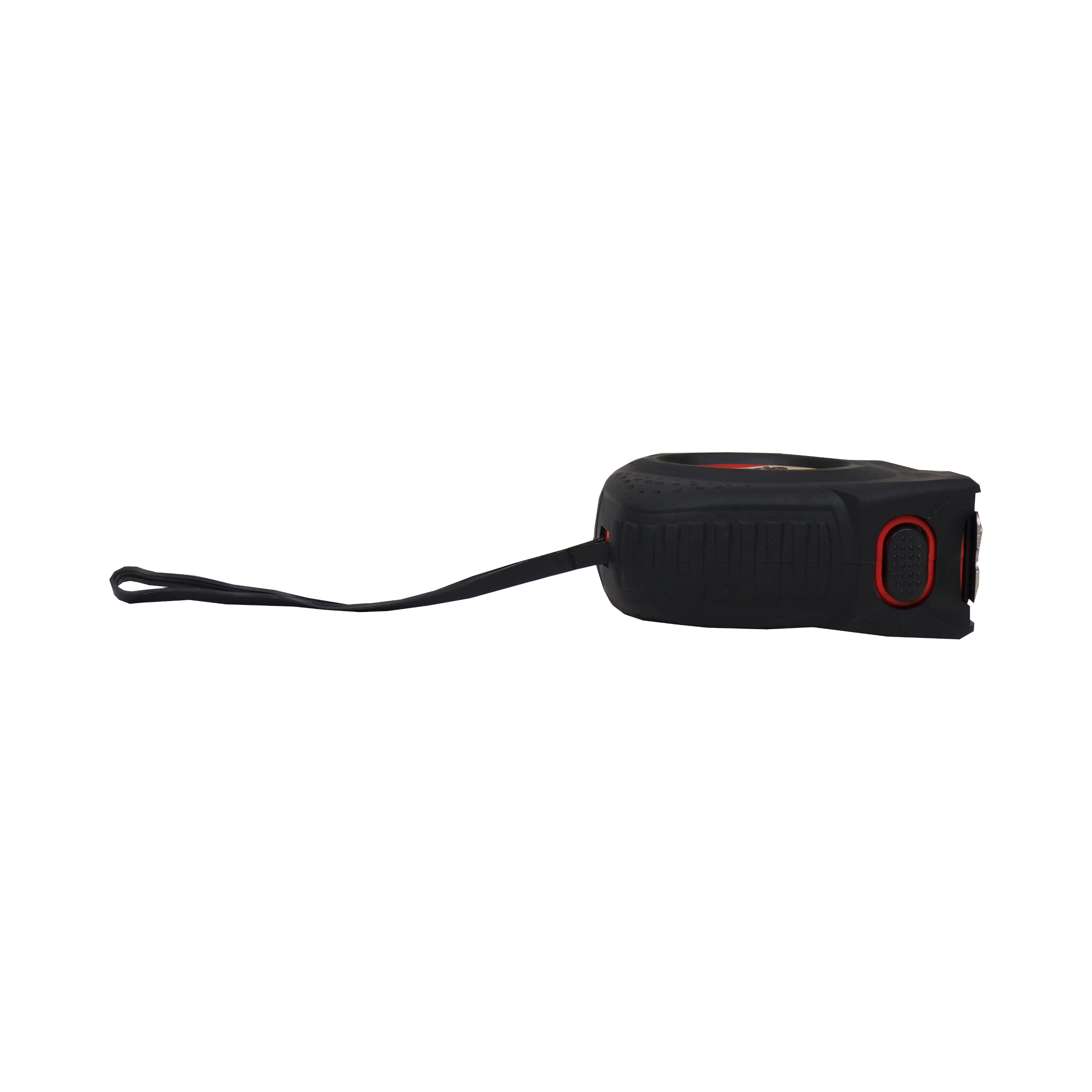 TOPTRADE svinovací metr 5 m × 19 mm, pogumovaný obal, magnet