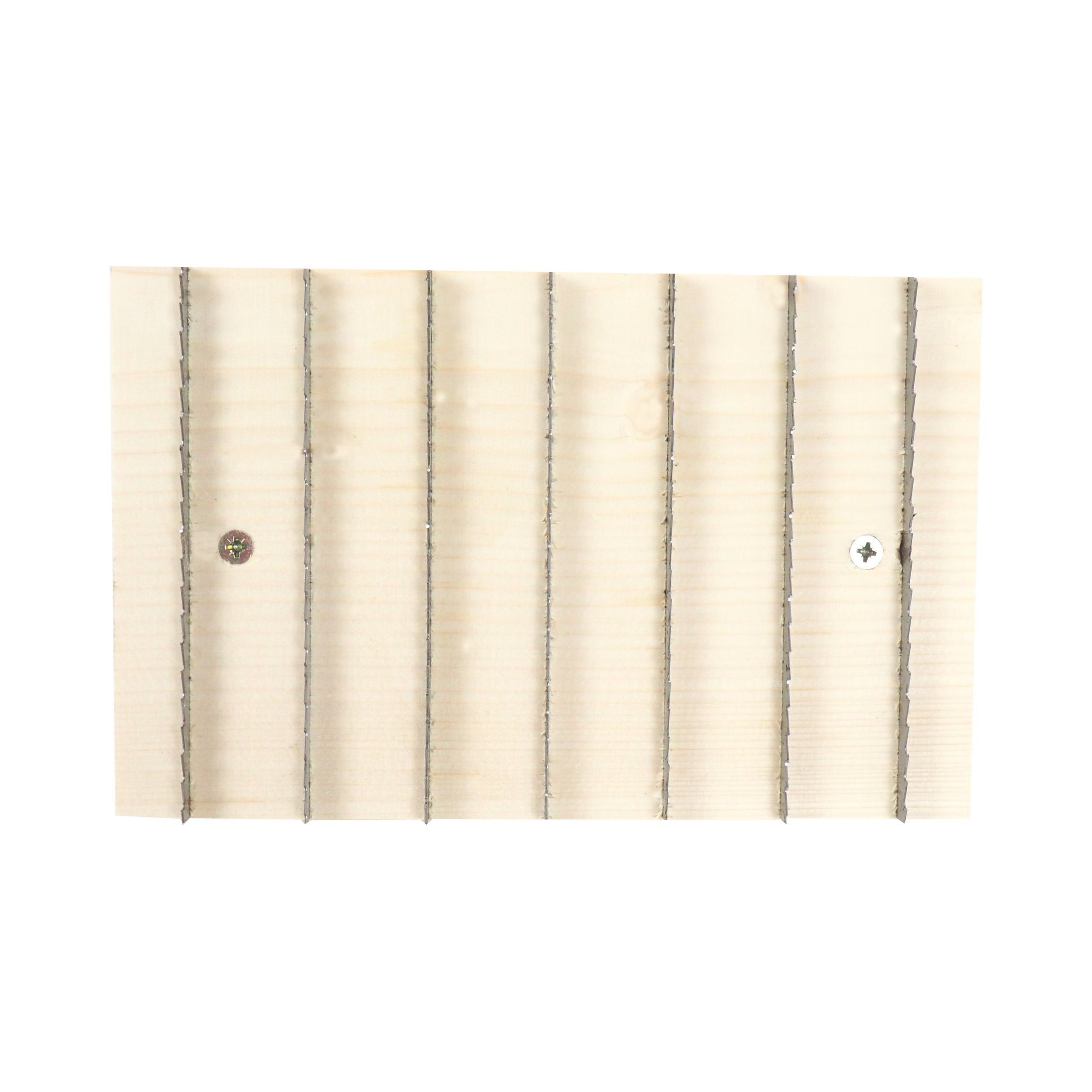 TOPTRADE škrabák dřevěný, hrubý zub PROFESSIONAL, 220 × 140 mm