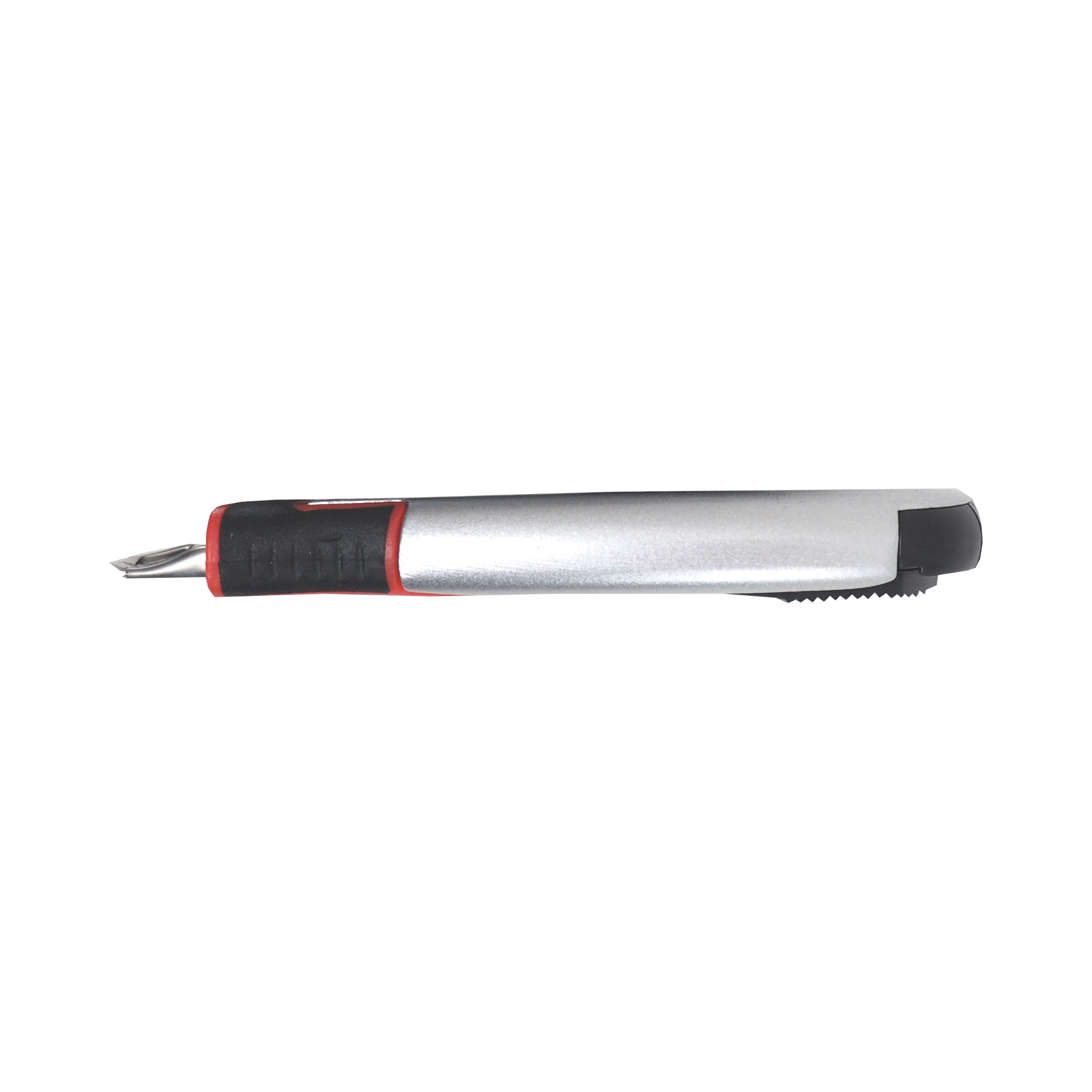 TOPTRADE nůž odlamovací 18 mm, ALU, pogumovaný – profi