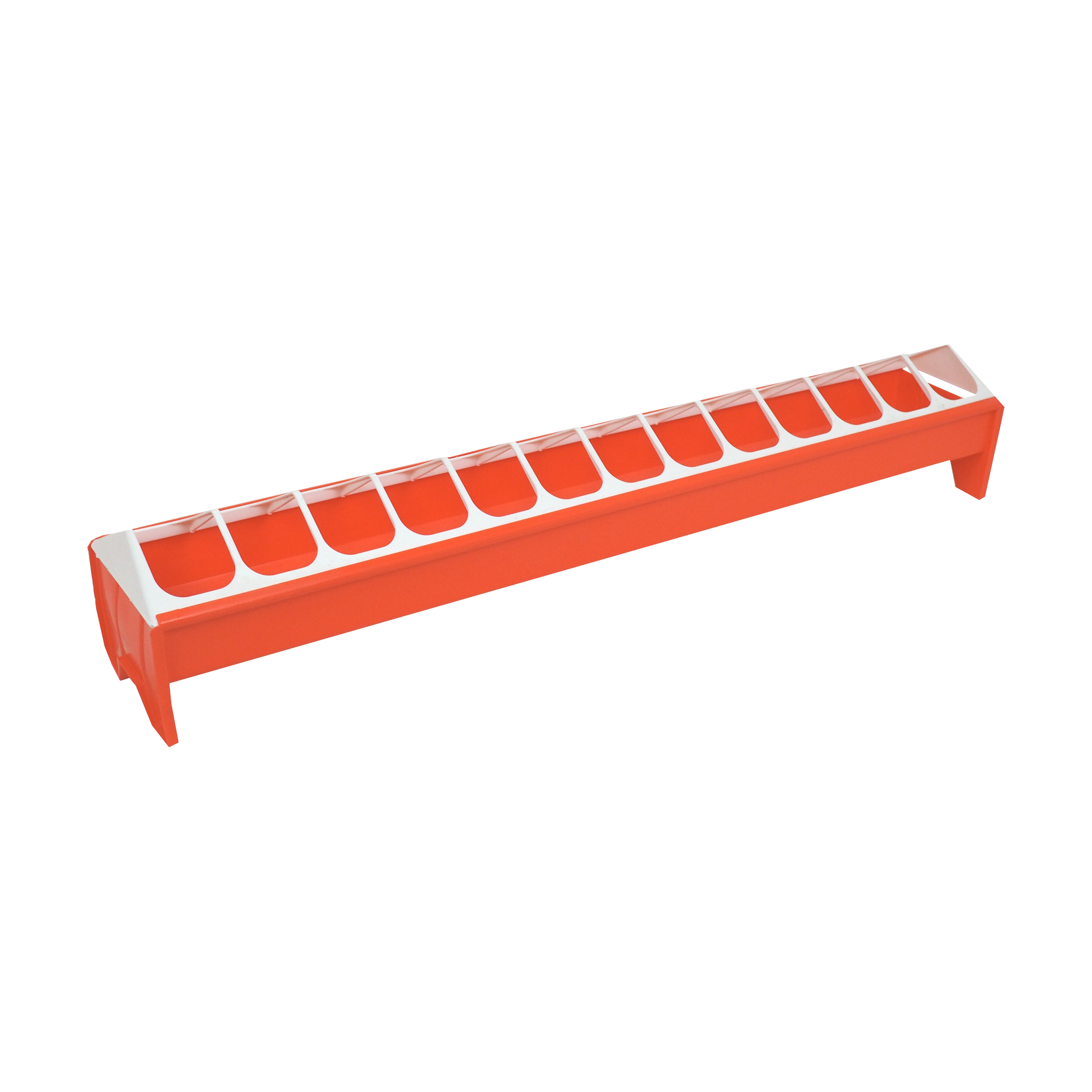 TOPTRADE žlabové krmítko pro drůbež 750 mm, plast, zasouvací