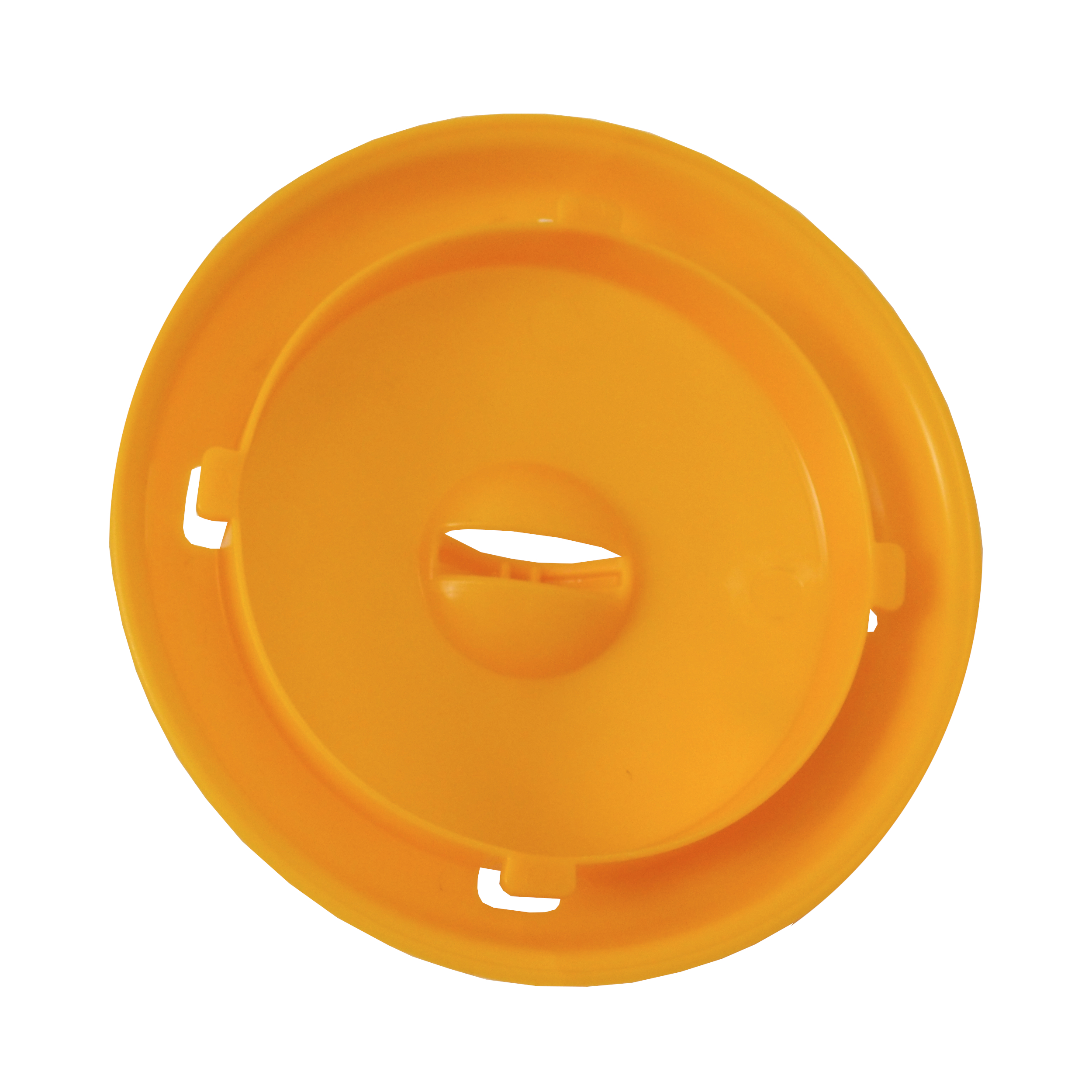 TOPTRADE tubusové krmítko pro drůbež 2,25 l – žluté, plast