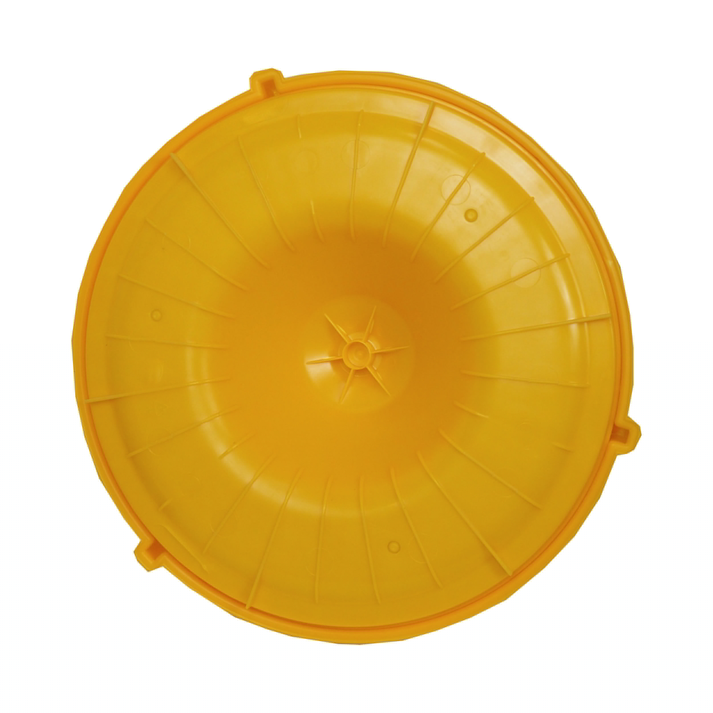 TOPTRADE tubusové krmítko pro drůbež 20 l, plast, žluté