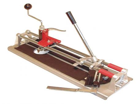 Levně TOPTRADE řezačka na obklady ECONOMIC, 350 mm – s lámačkou, úhelníkem a vykružovákem (350 mm, s lámačkou, úhelníkem a vykružovákem)