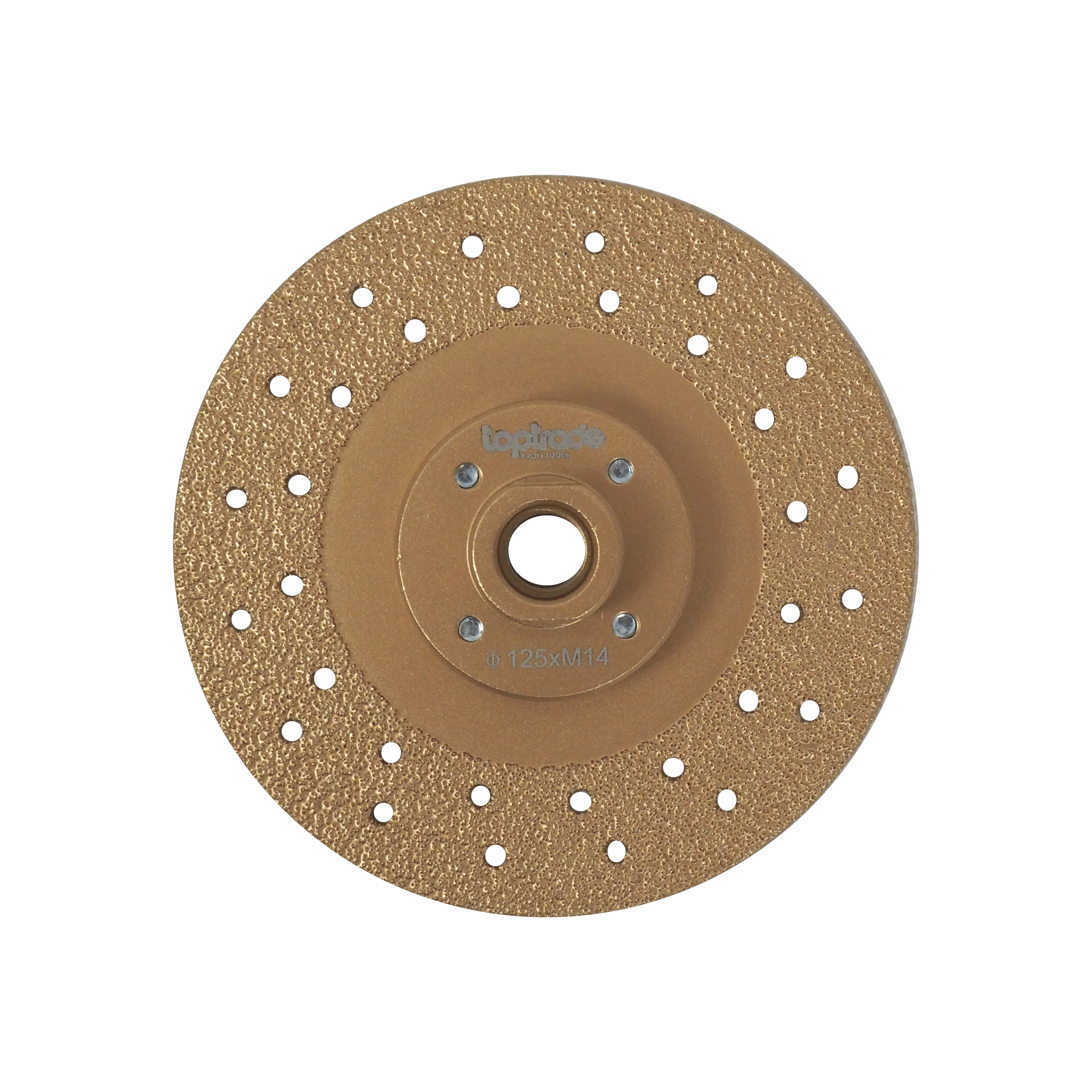 TOPTRADE diamantový kotouč 125 mm M14 – řezný a brusný