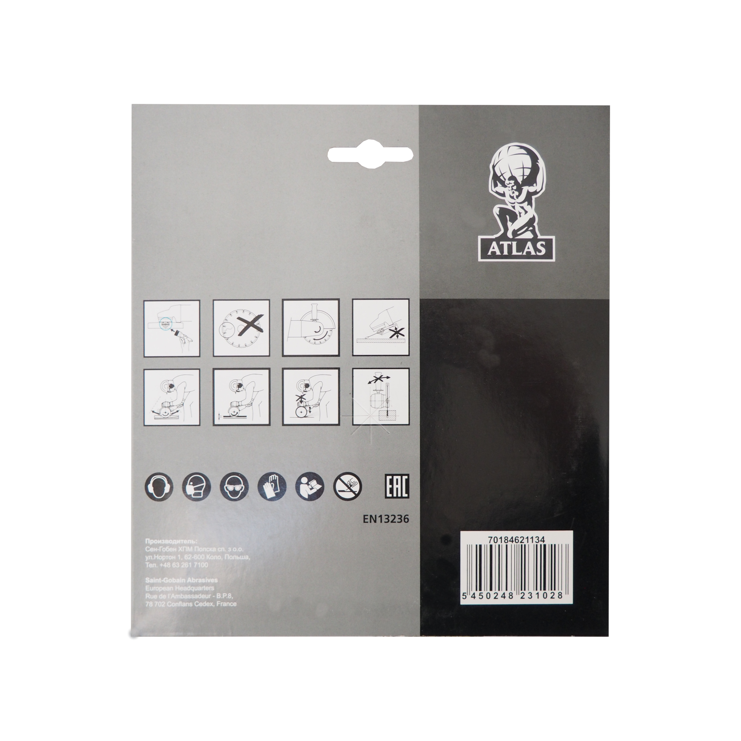 Diamantový kotouč Atlas Universal 150×22,23×2 mm, segmentový