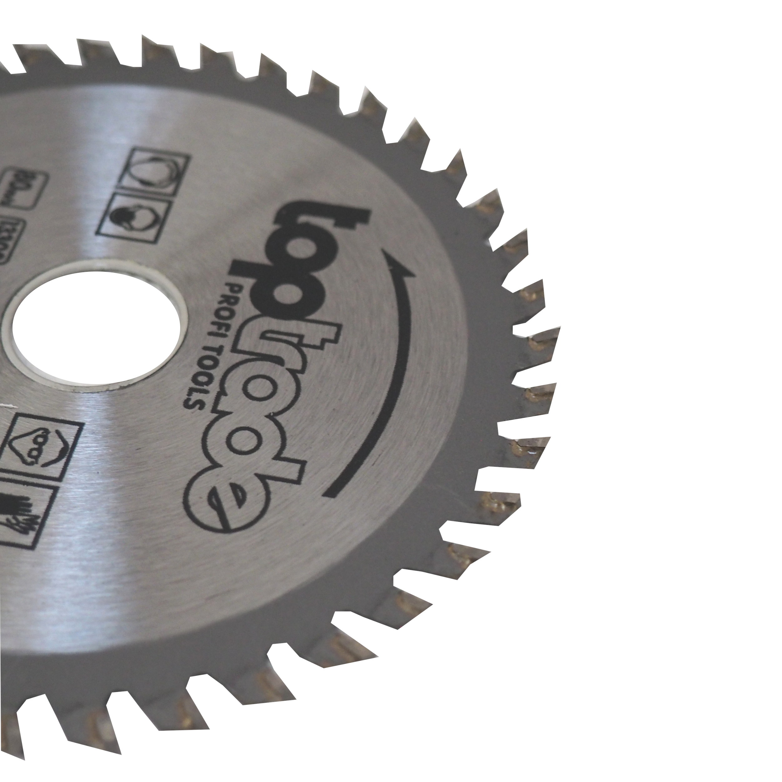 TOPTRADE pilový kotouč na dřevo 115 × 1,8 × 22,2 mm, 40 zubů (SK) – 401302
