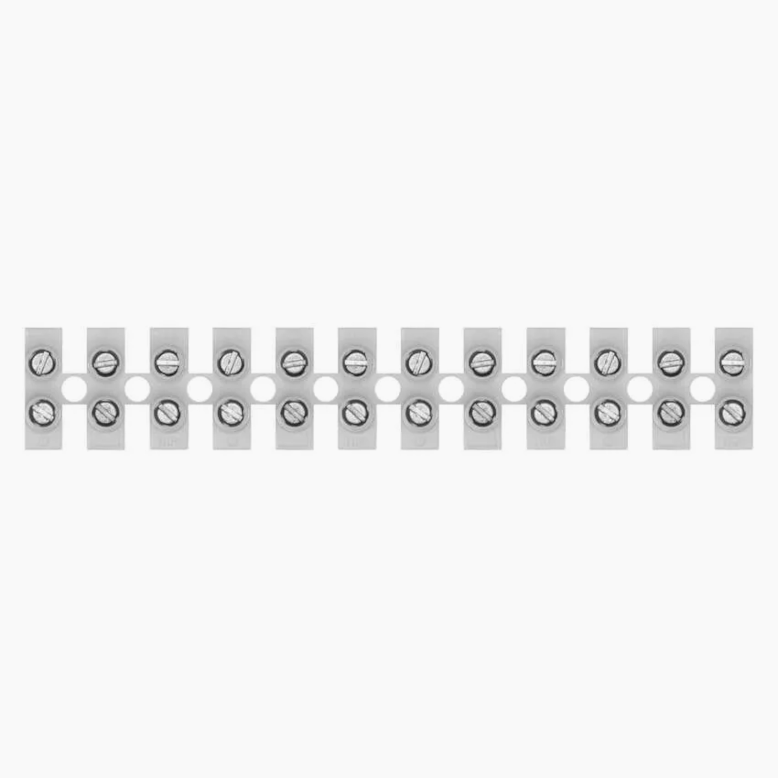 Svorkovnice bílá 12×6 mm², 450 V / 41 A