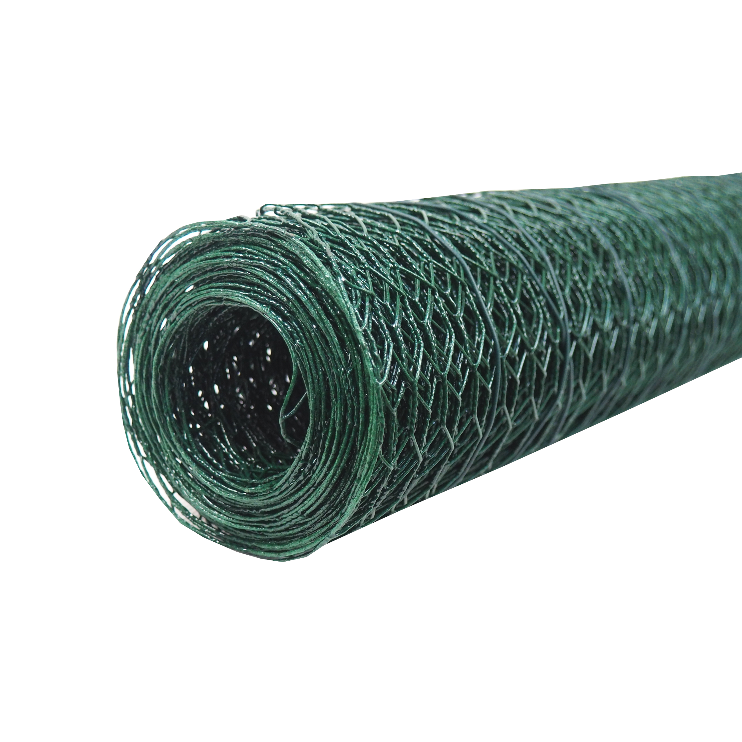 TOPTRADE králičí pletivo, poplastované, zelené – oka 13 mm, drát 0,9 mm, 50 cm × 25 m