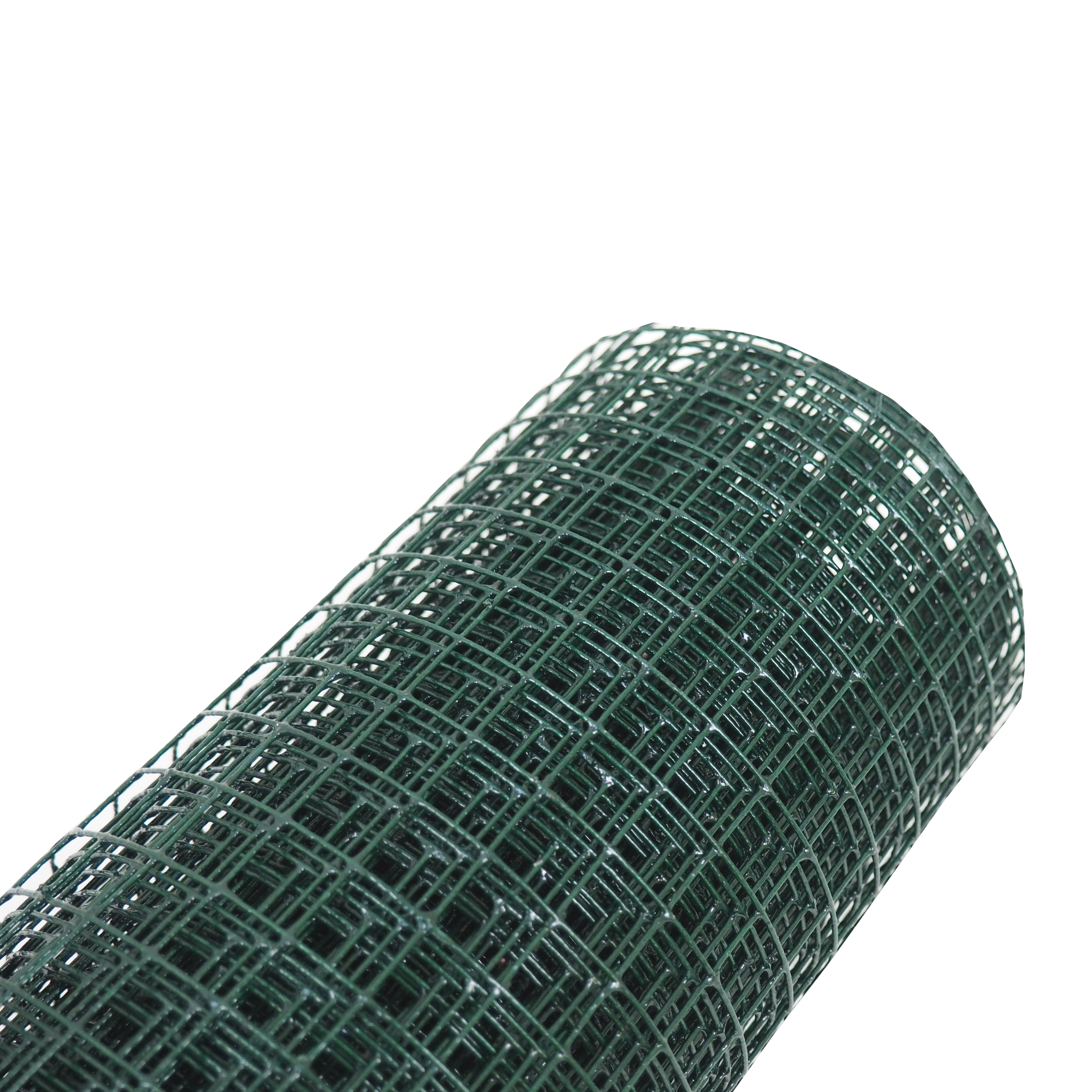 TOPTRADE svařovaná síť 13×13 mm, drát 0,8 mm, 1×5 m – zelená (PVC)
