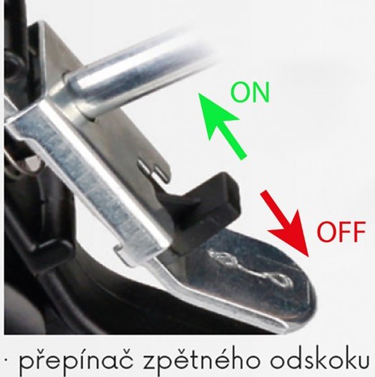 TOPTRADE vytlačovací pistole s přepínačem zpětného odskoku, 310 ml – profi