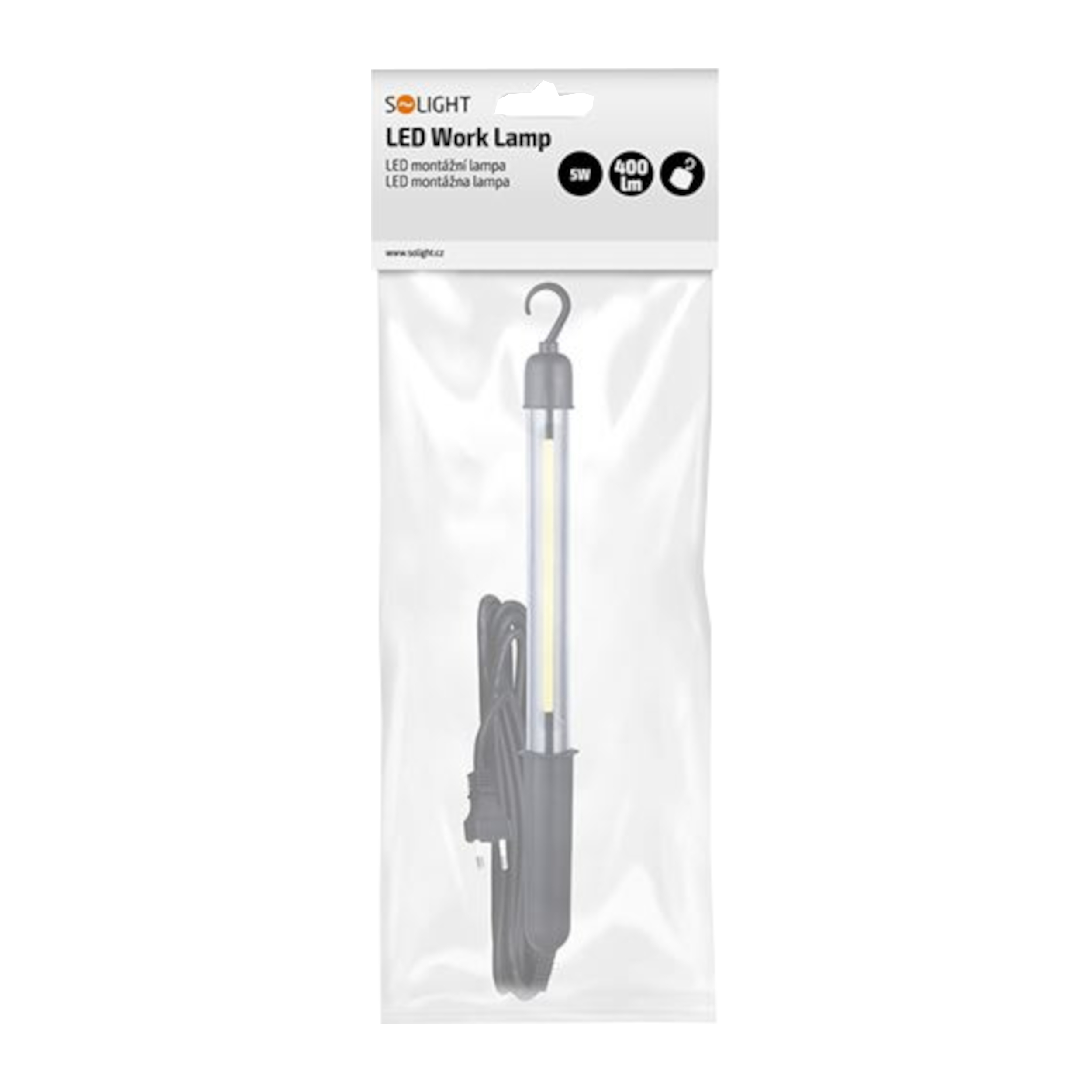 Montážní LED lampa 5W, 400 lm, COB, kabel 5 m
