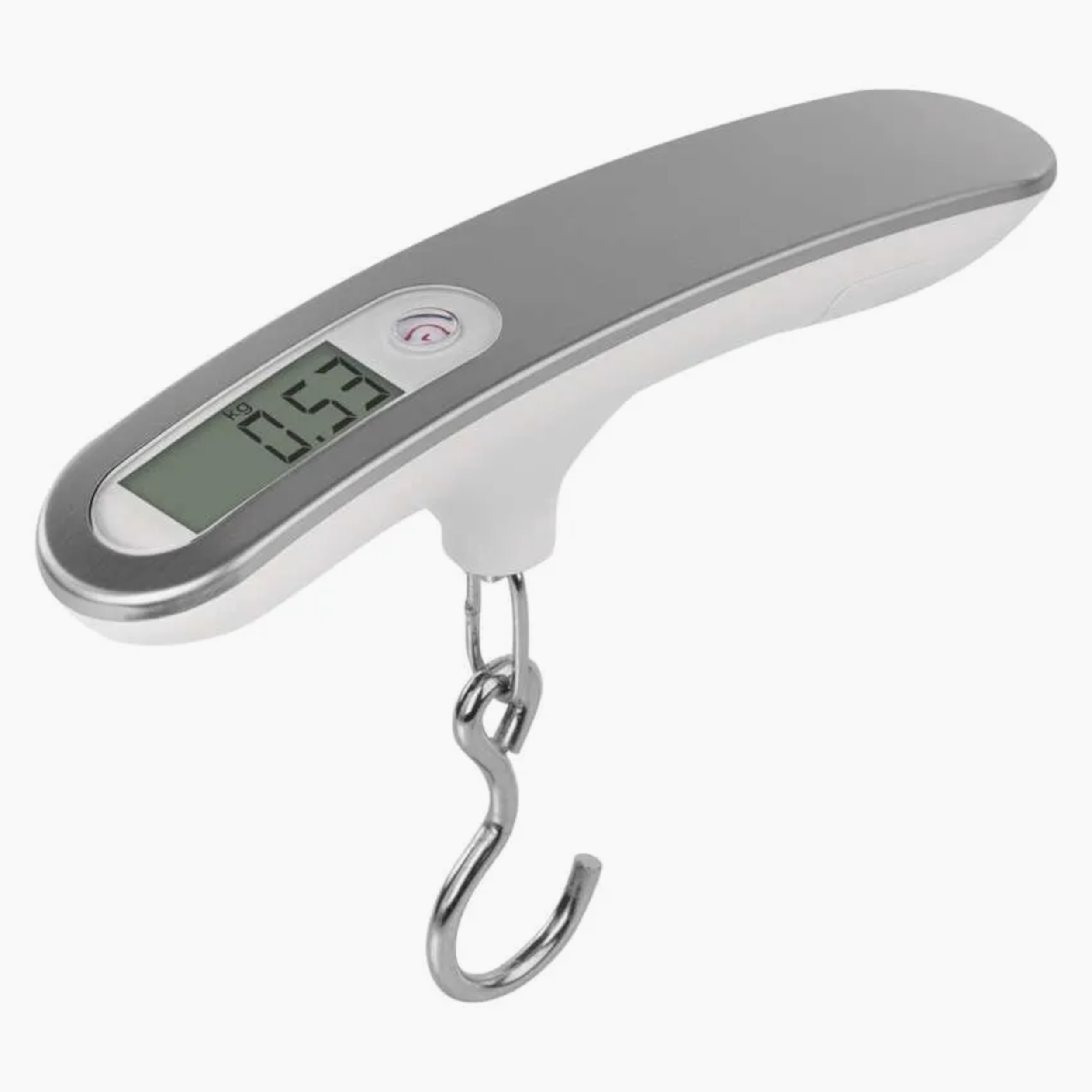 Závěsná digitální váha PT-506, stříbrná, 50 kg