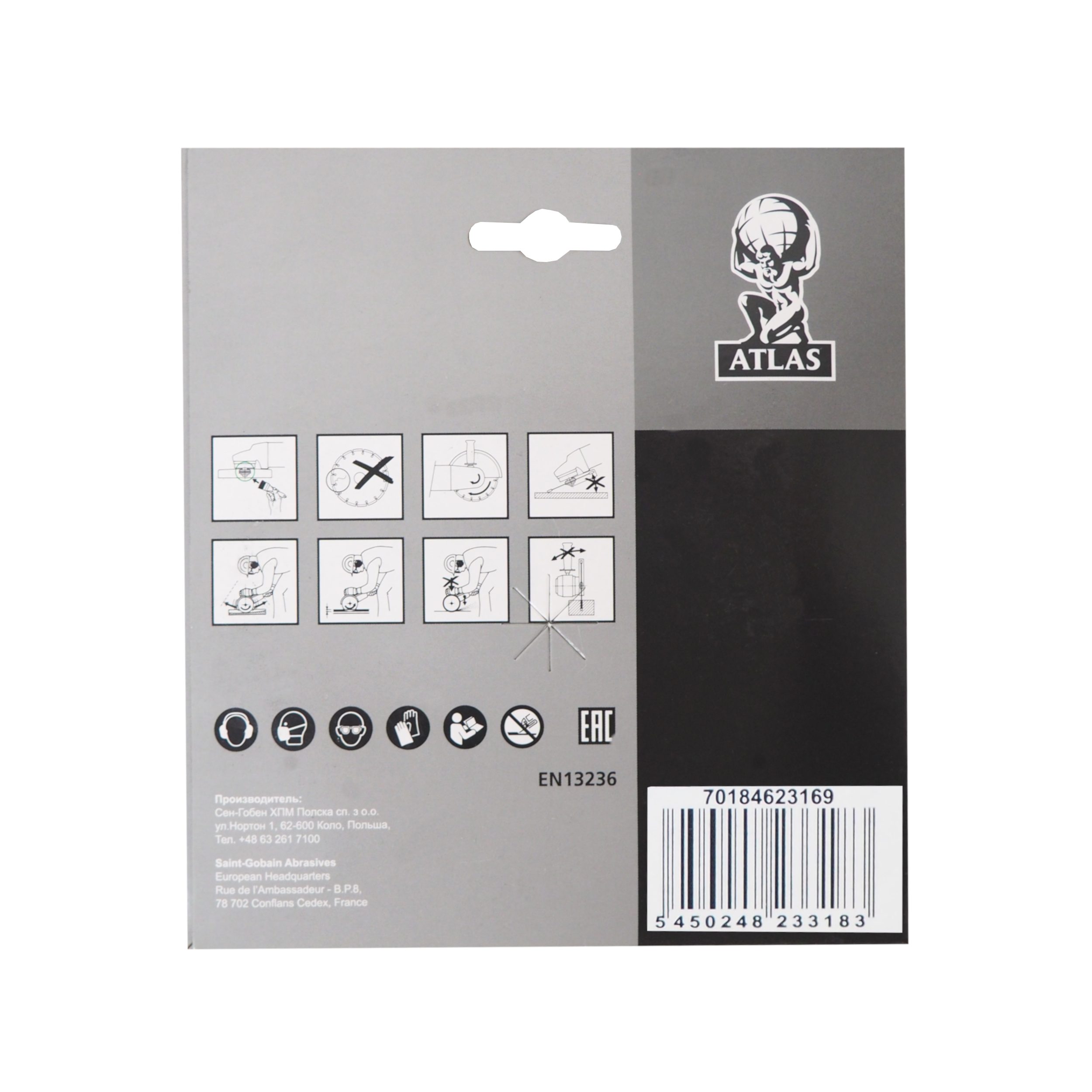 Diamantový kotouč Atlas Turbo 150 × 22,23 × 2,6 mm