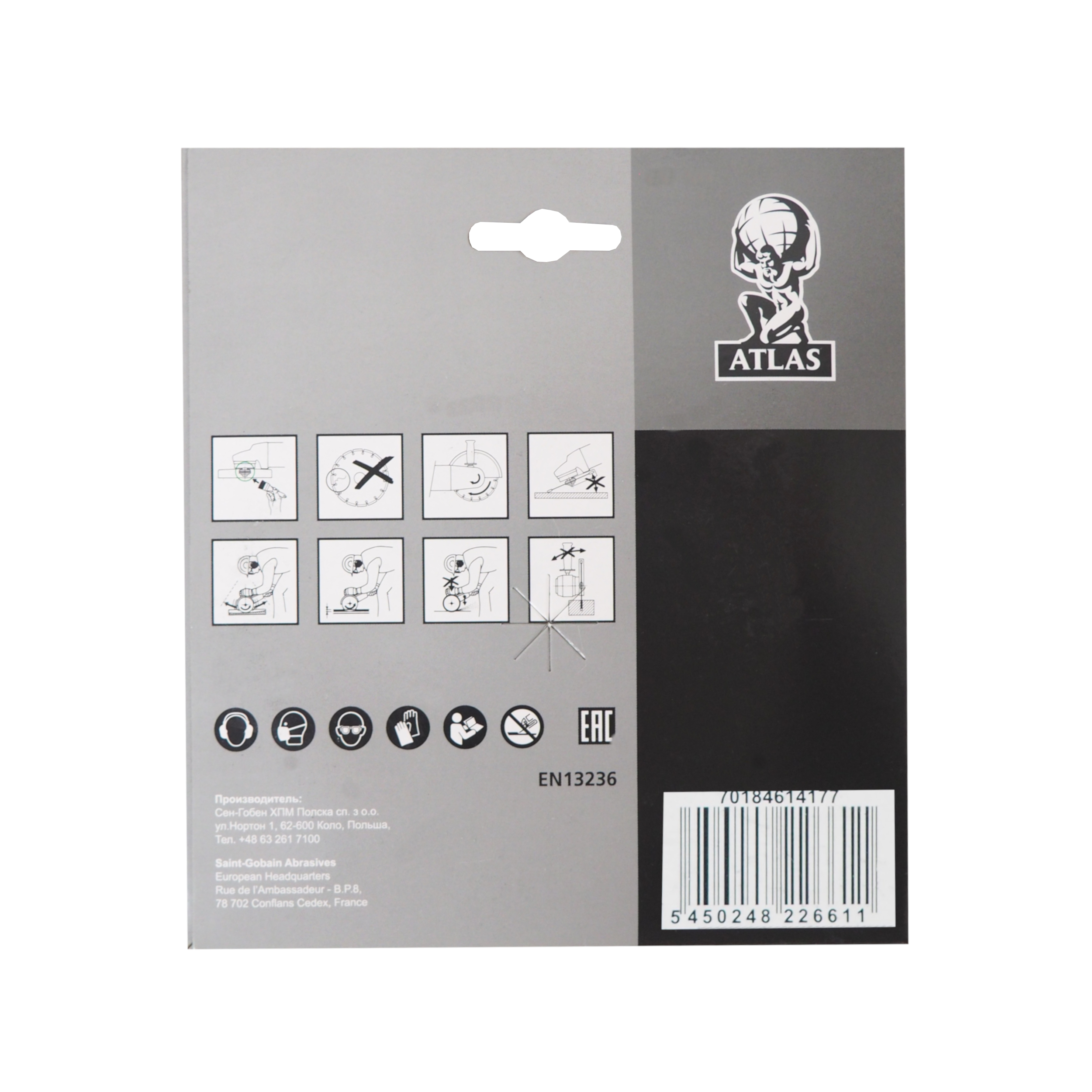 Atlas Turbo diamantový kotouč 180 × 22,23 × 3 mm