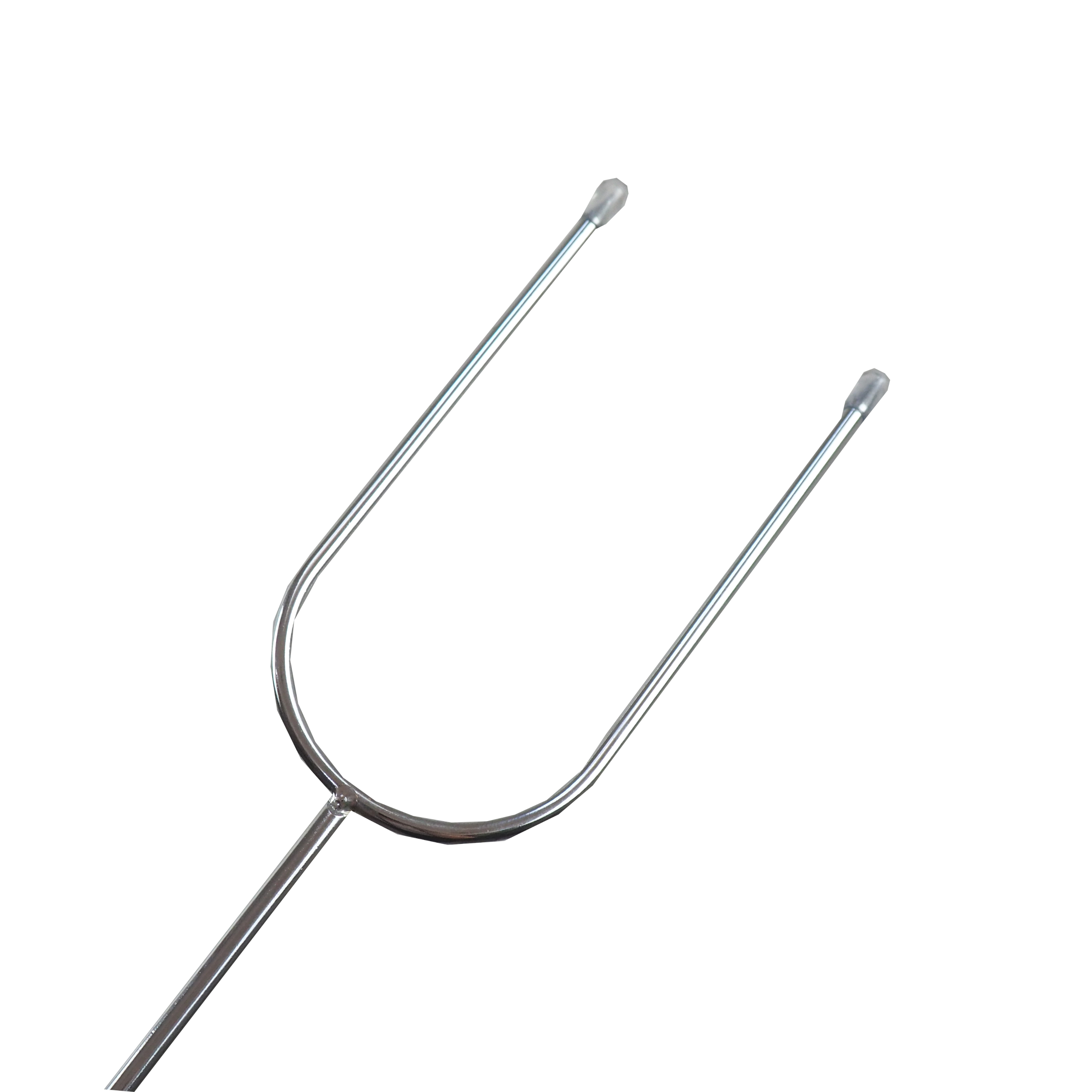 TOPTRADE opékací vidlice 105 cm (4 ks) – chrom, dřevěná rukojeť
