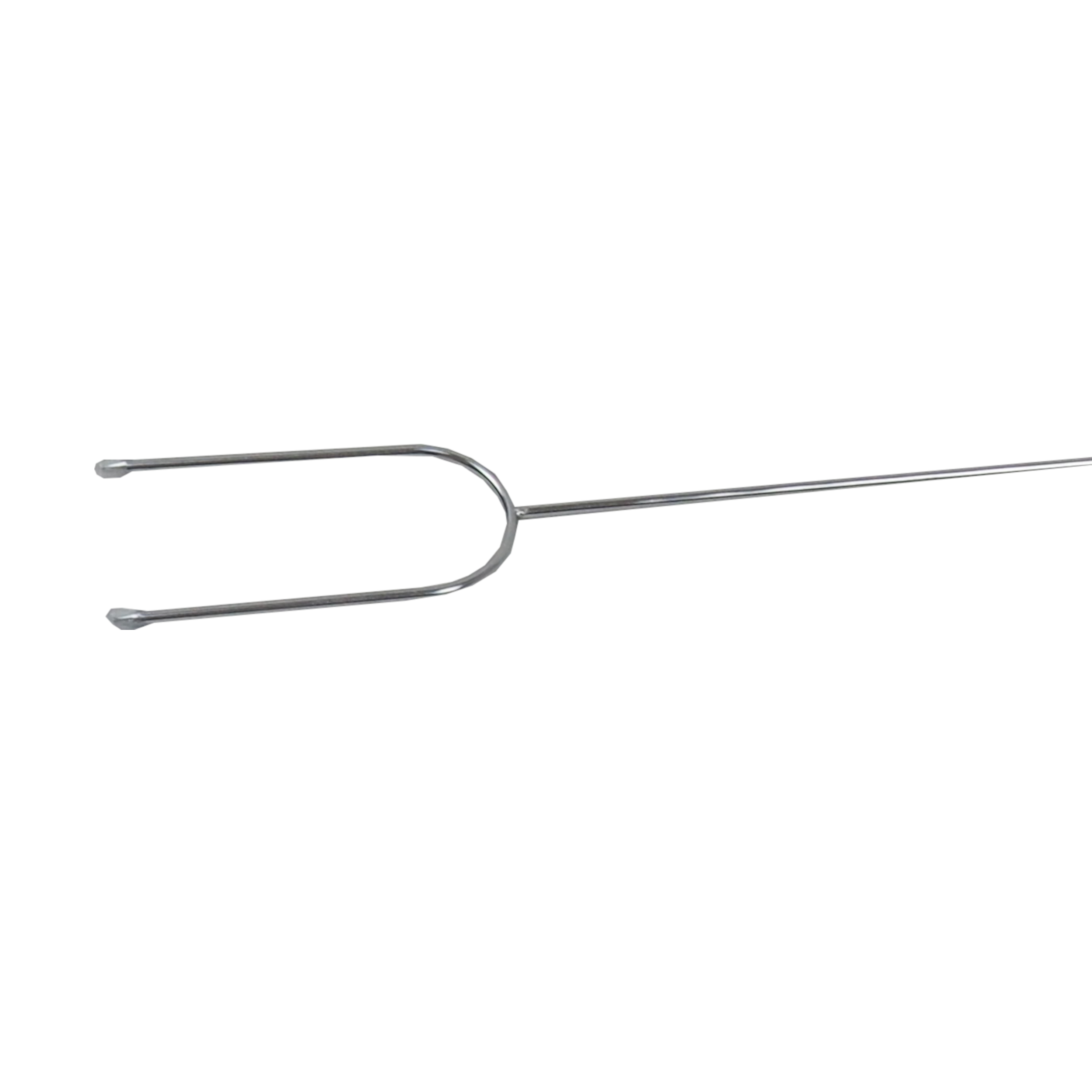 TOPTRADE opékací vidlice 105 cm (4 ks) – chrom, dřevěná rukojeť