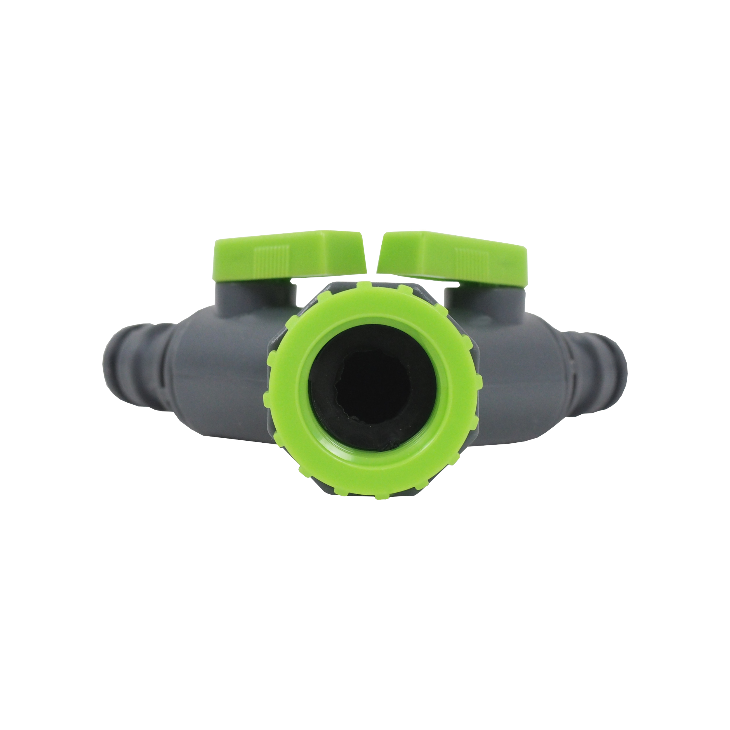 TOPTRADE rozdvojka s ventily 3/4" na 2 rychlospojky