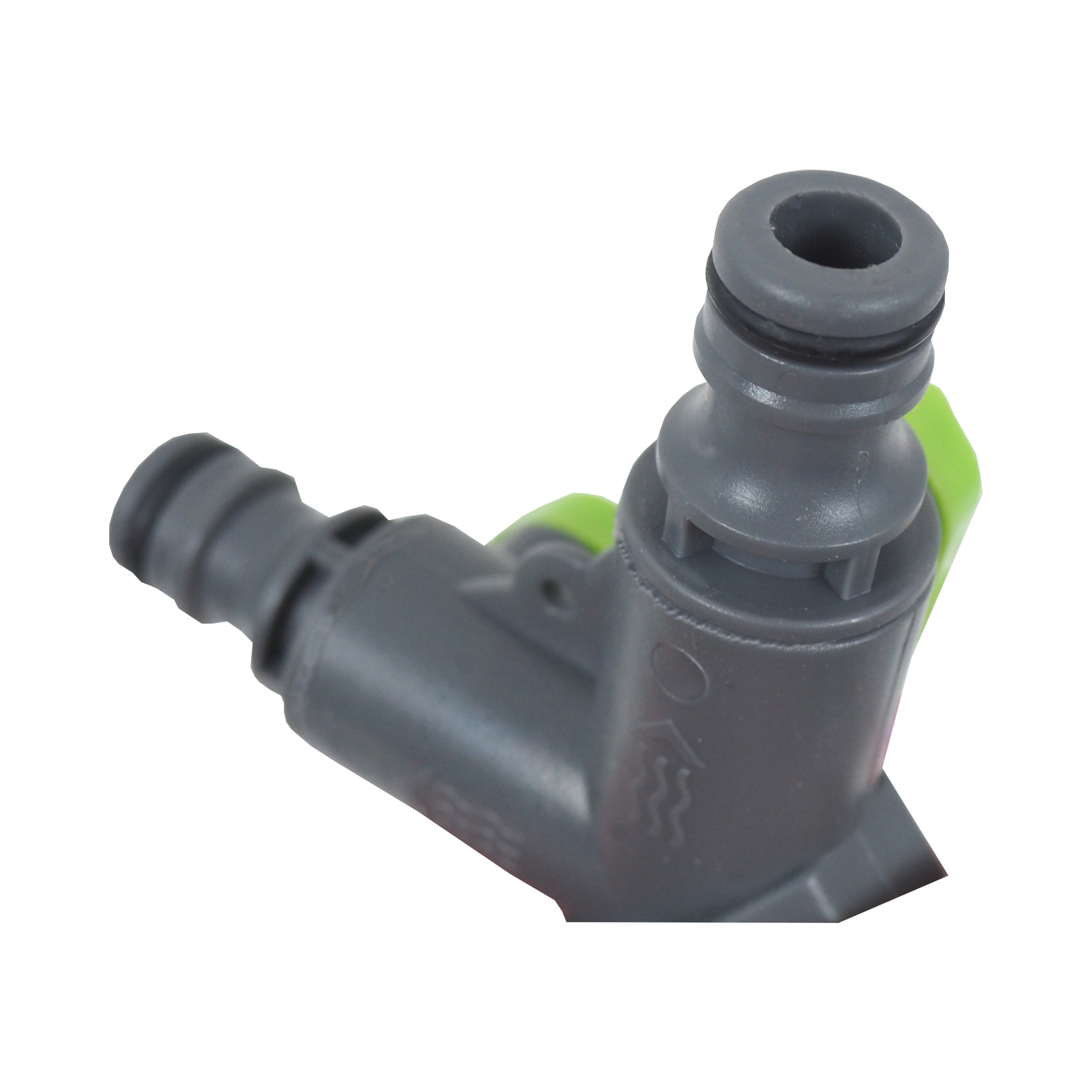 TOPTRADE rozdvojka s ventily 3/4" na 2 rychlospojky
