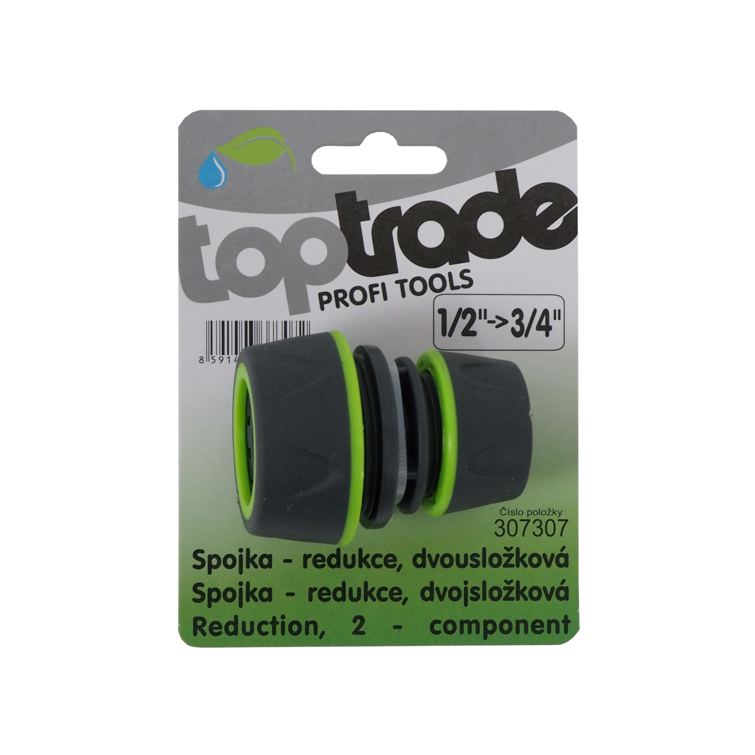 TOPTRADE rychlospojka – redukce 1/2" x 3/4"