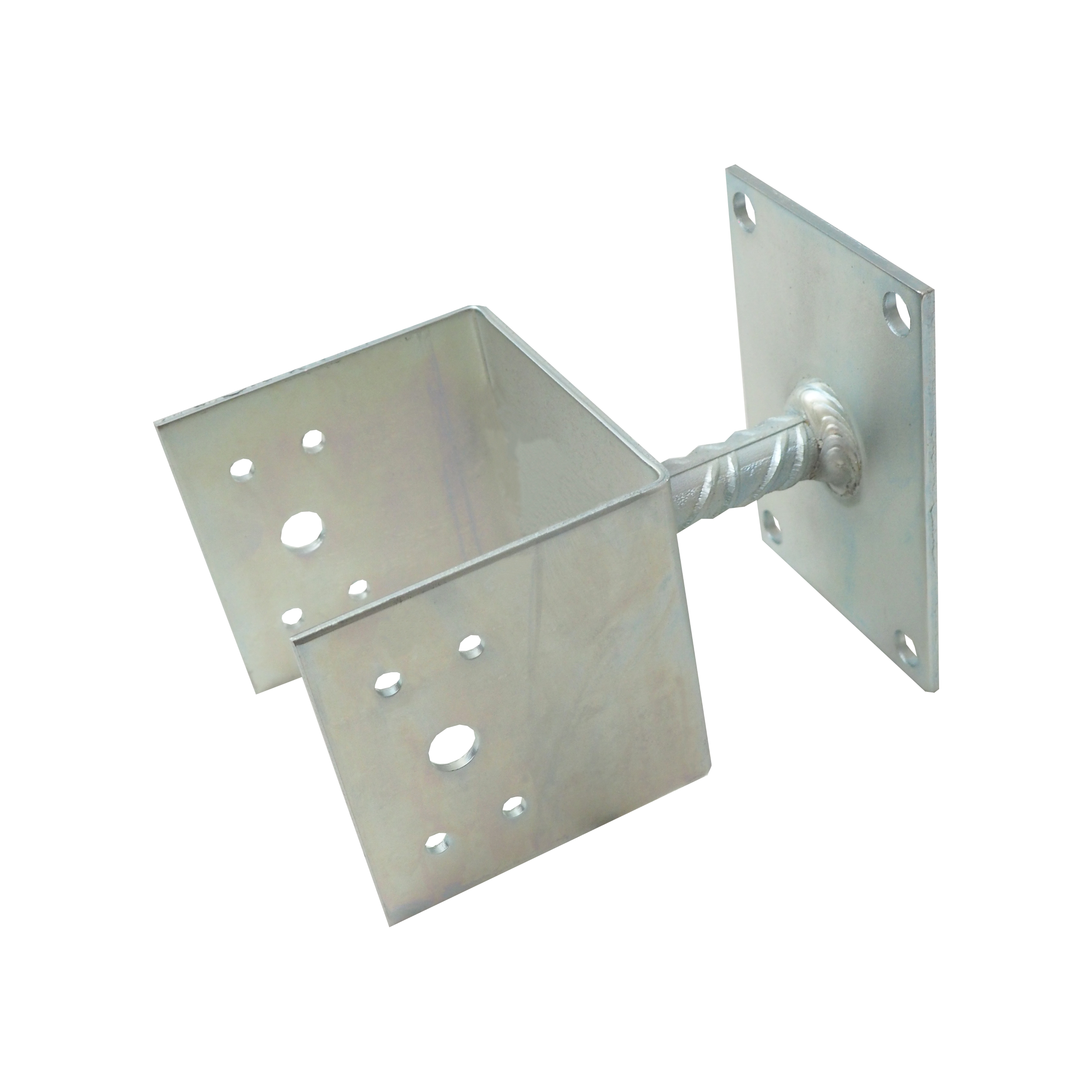 TOPTRADE kotevní patka U 120×90 mm na šrouby – pozink 3 mm