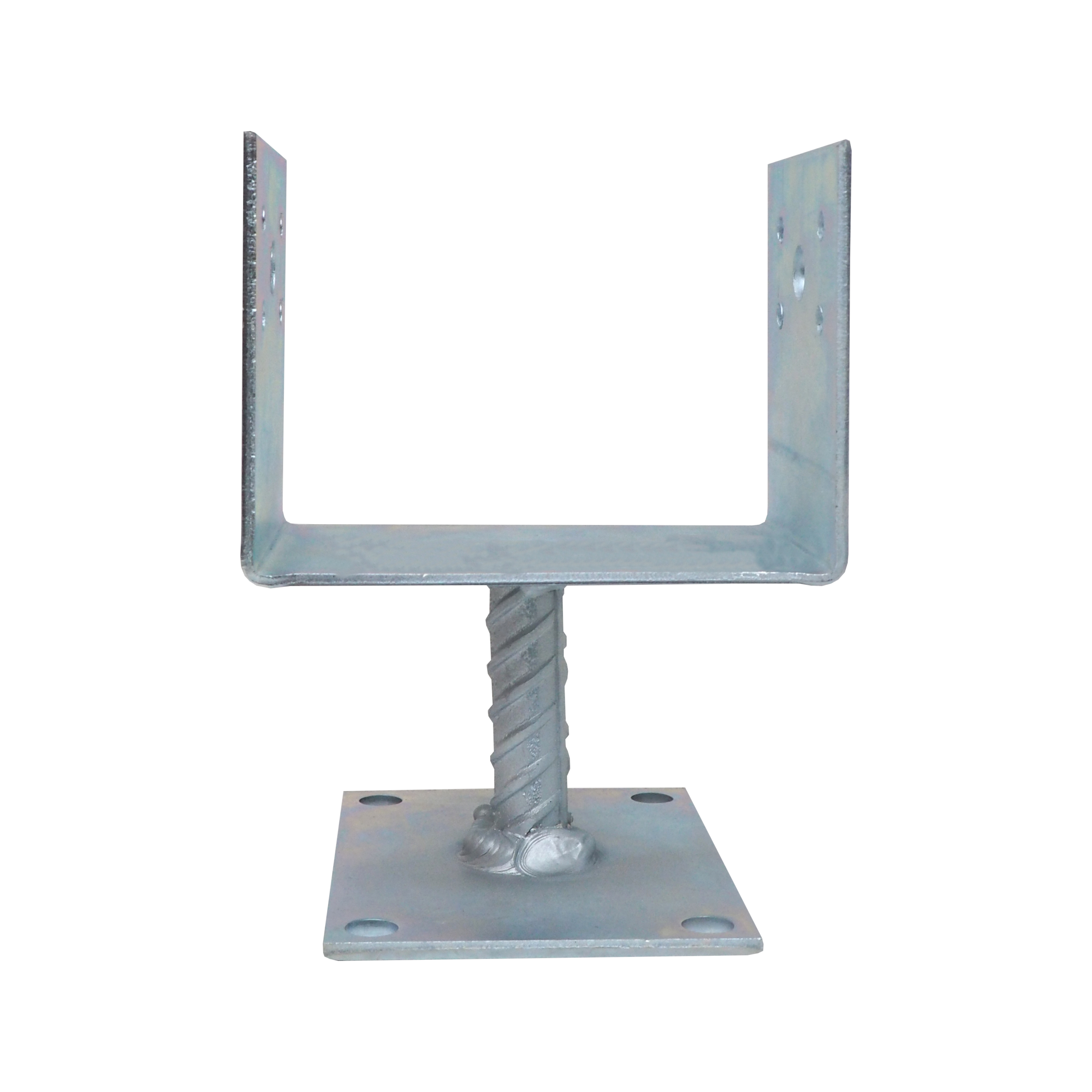 TOPTRADE kotevní patka U na šrouby 140×90 mm, pozink 3 mm
