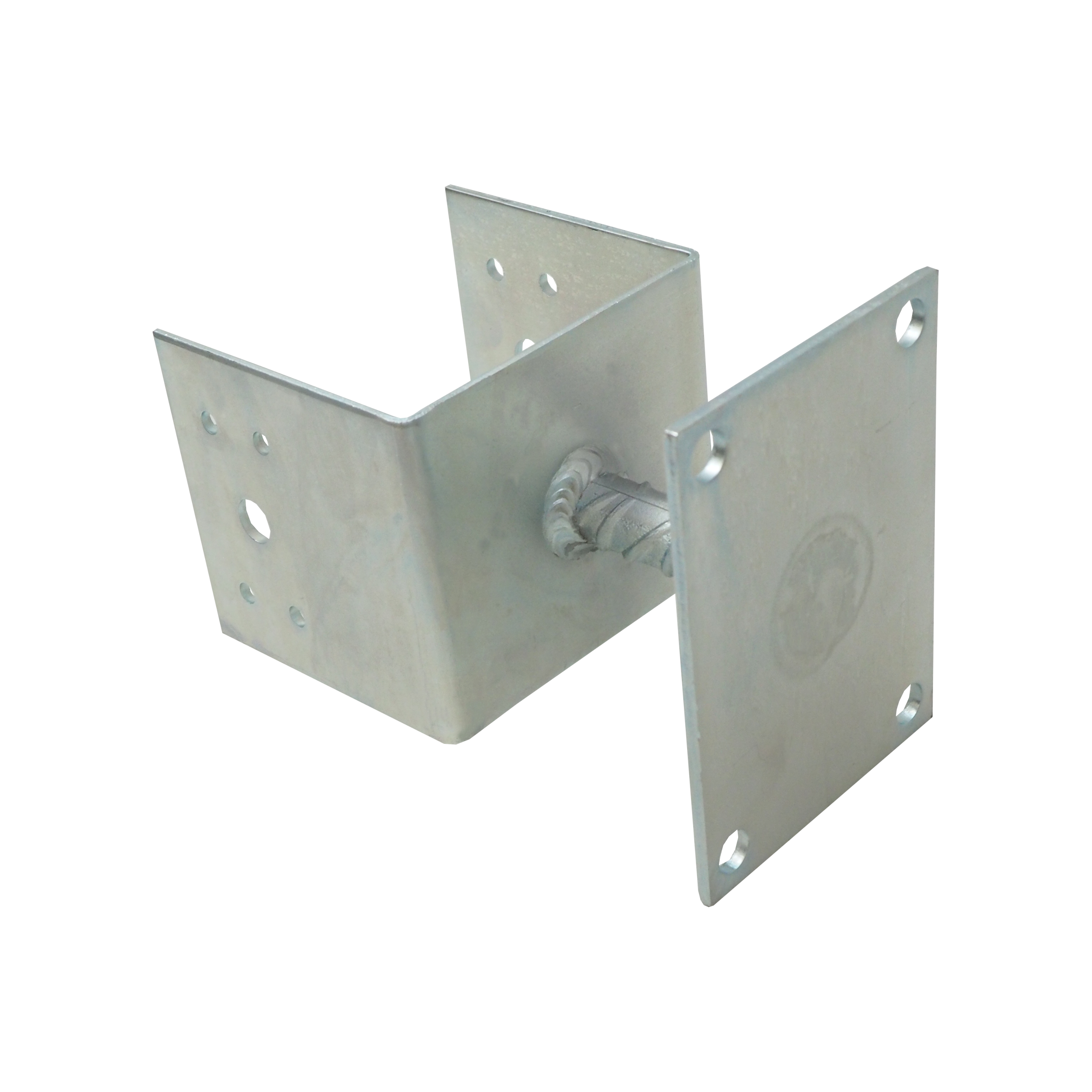 TOPTRADE kotevní patka U na šrouby 140×90 mm, pozink 3 mm