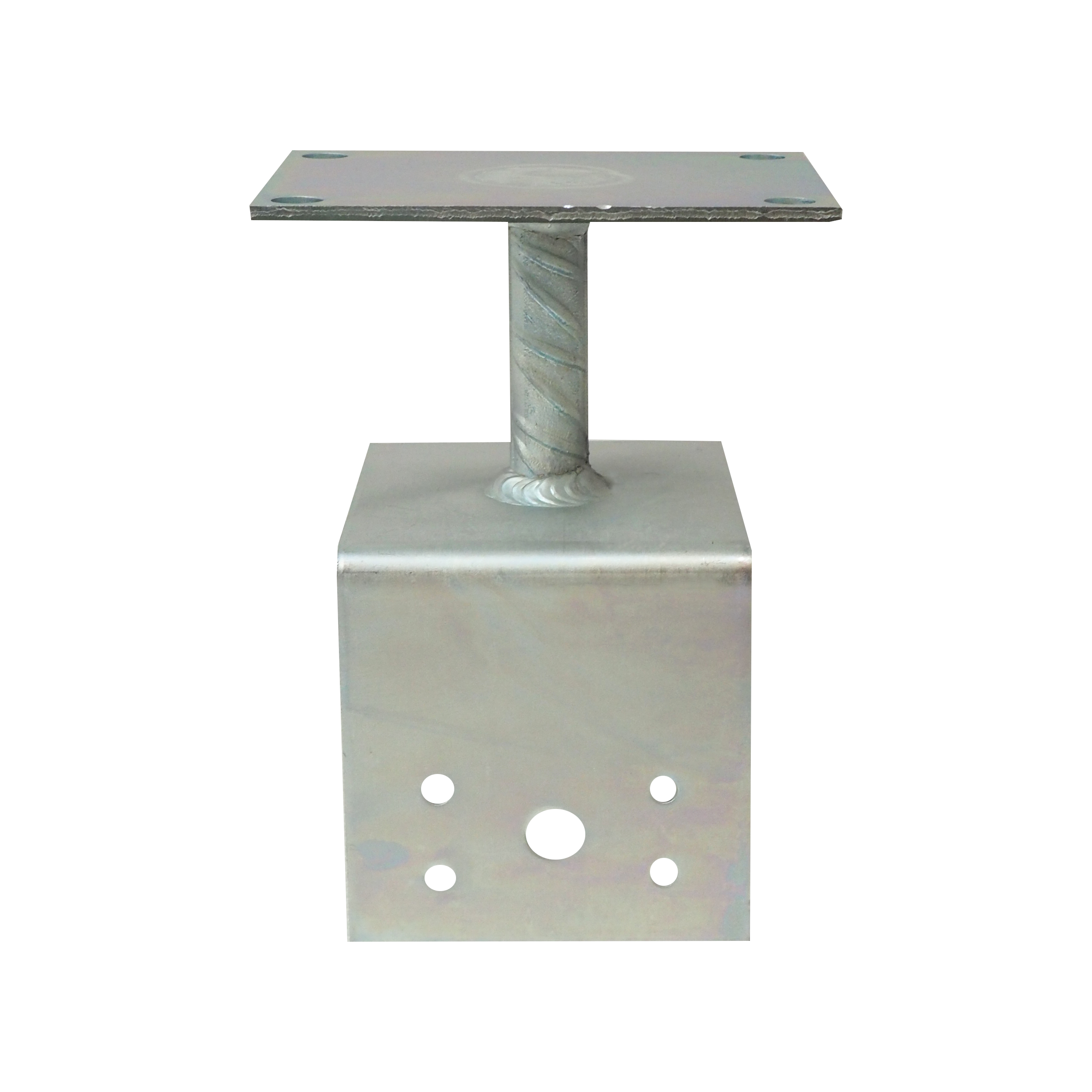 TOPTRADE kotevní patka U na šrouby 140×90 mm, pozink 3 mm
