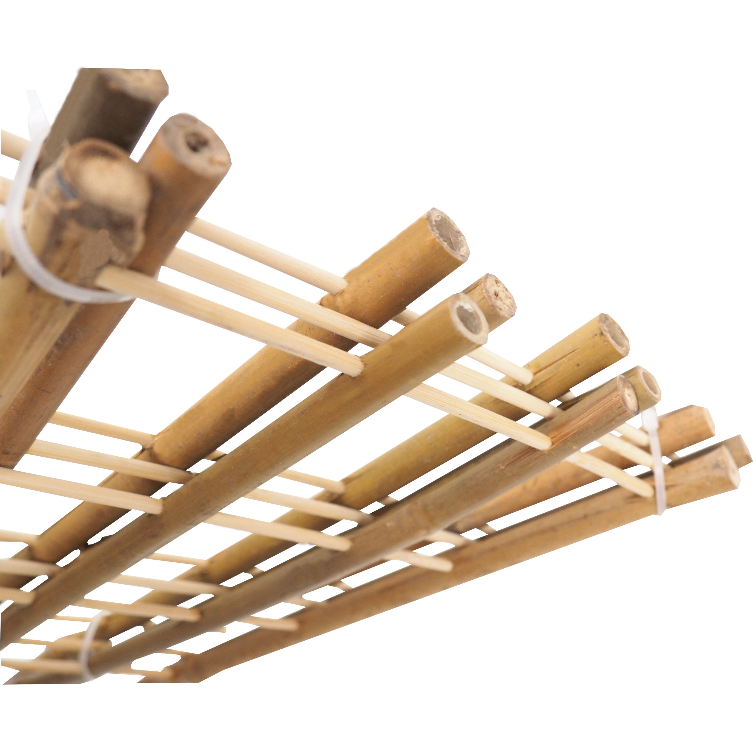 TOPTRADE bambusová mřížka na rostliny 45 × 23 cm – sada 3 ks