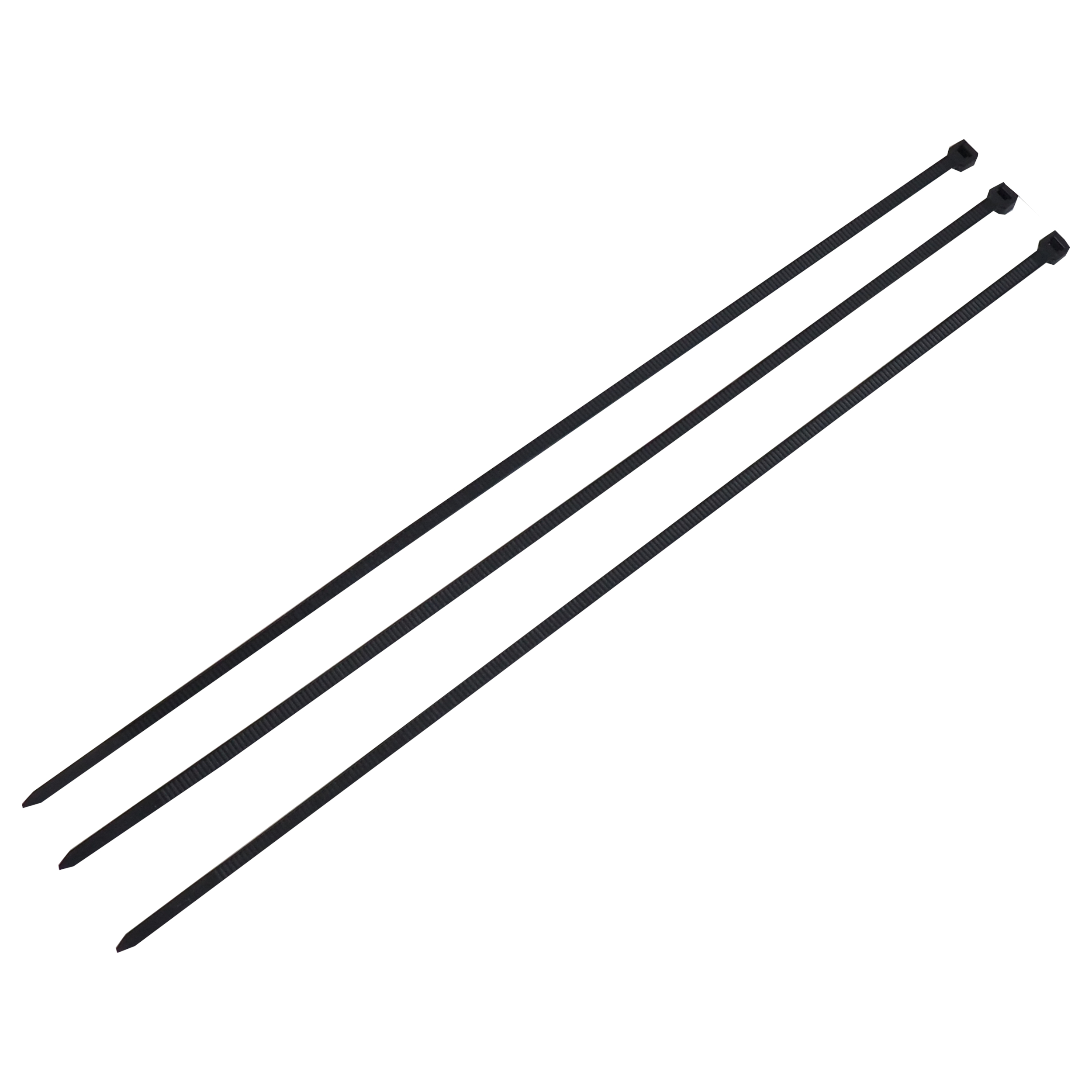 TOPTRADE stahovací pásky, černé, 250×4,8 mm (50 ks)