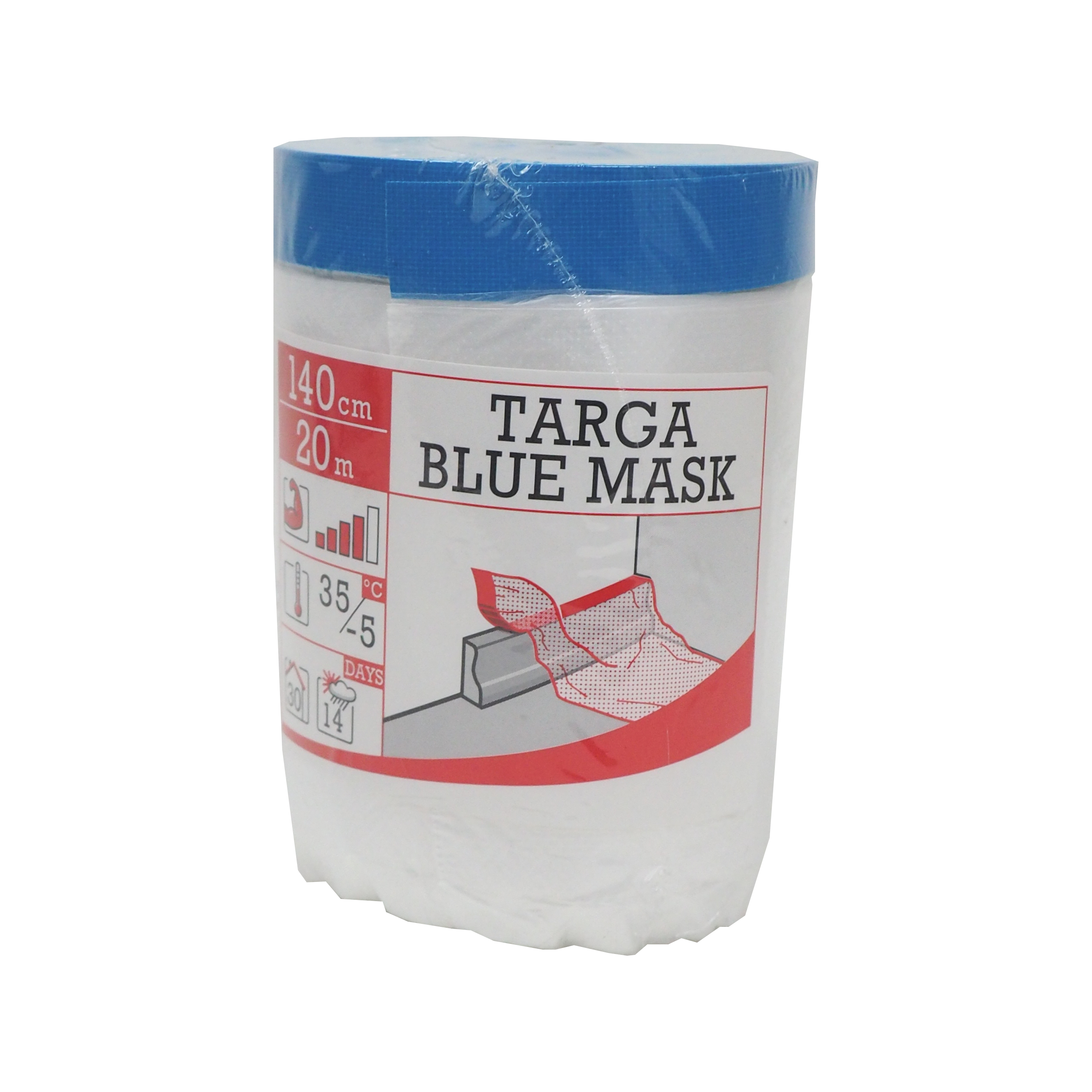Targa Blue Mask – maskovací páska s elektrostatickou fólií 140 cm × 20 m