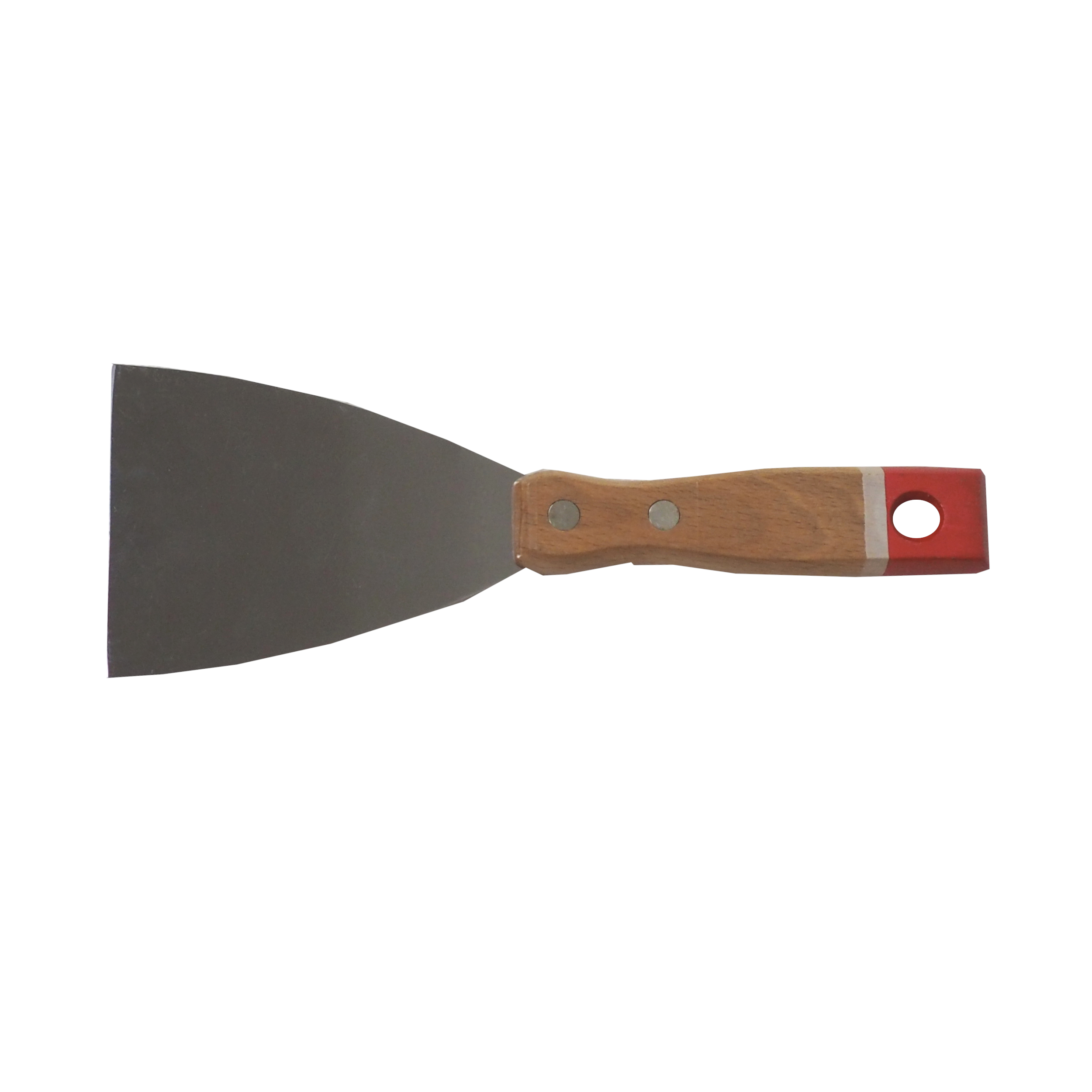 TOPTRADE špachtle nerezová 60 mm, dřevěná nýtovaná rukojeť