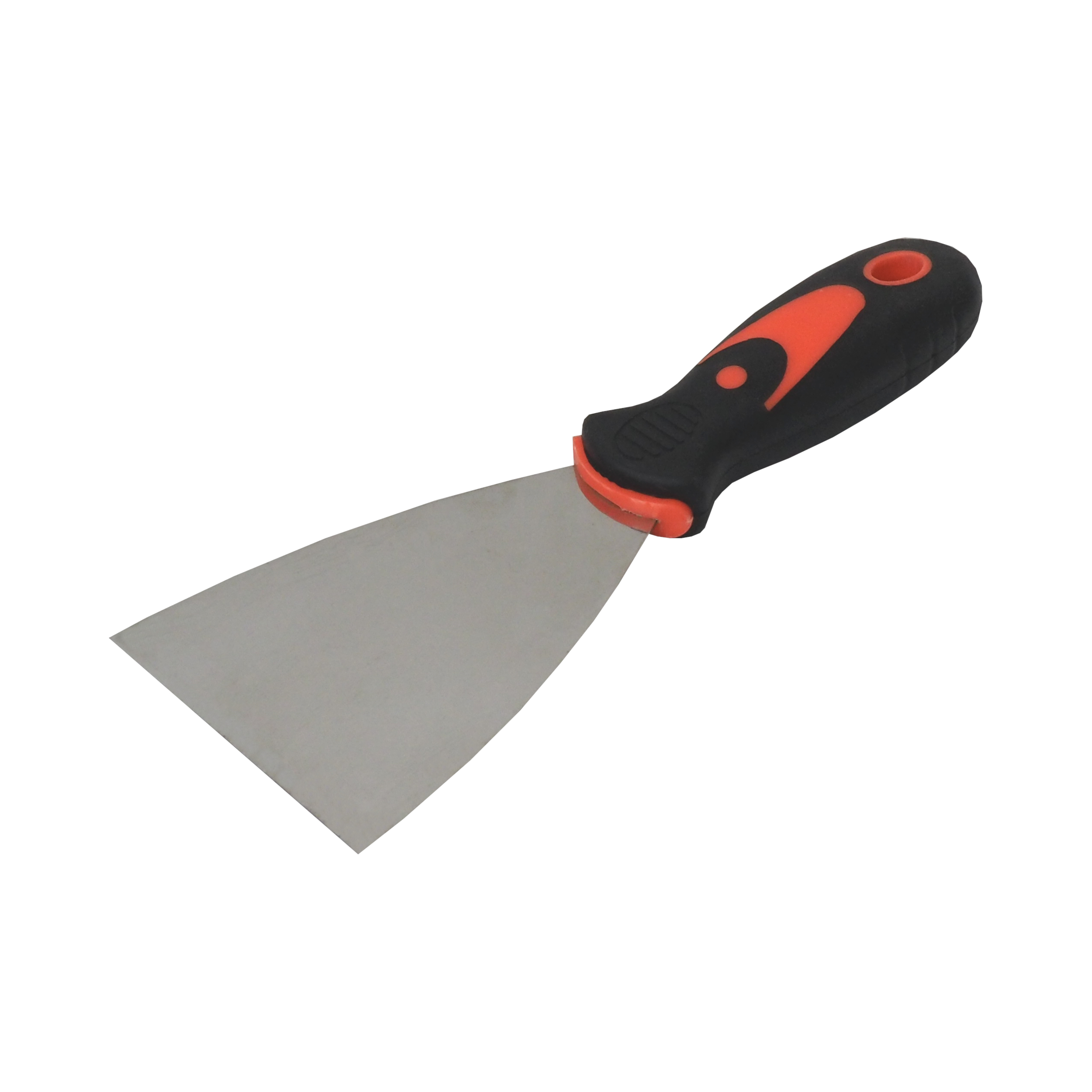 TOPTRADE špachtle nerezová 62 mm s ergonomickou gumovou rukojetí – profi